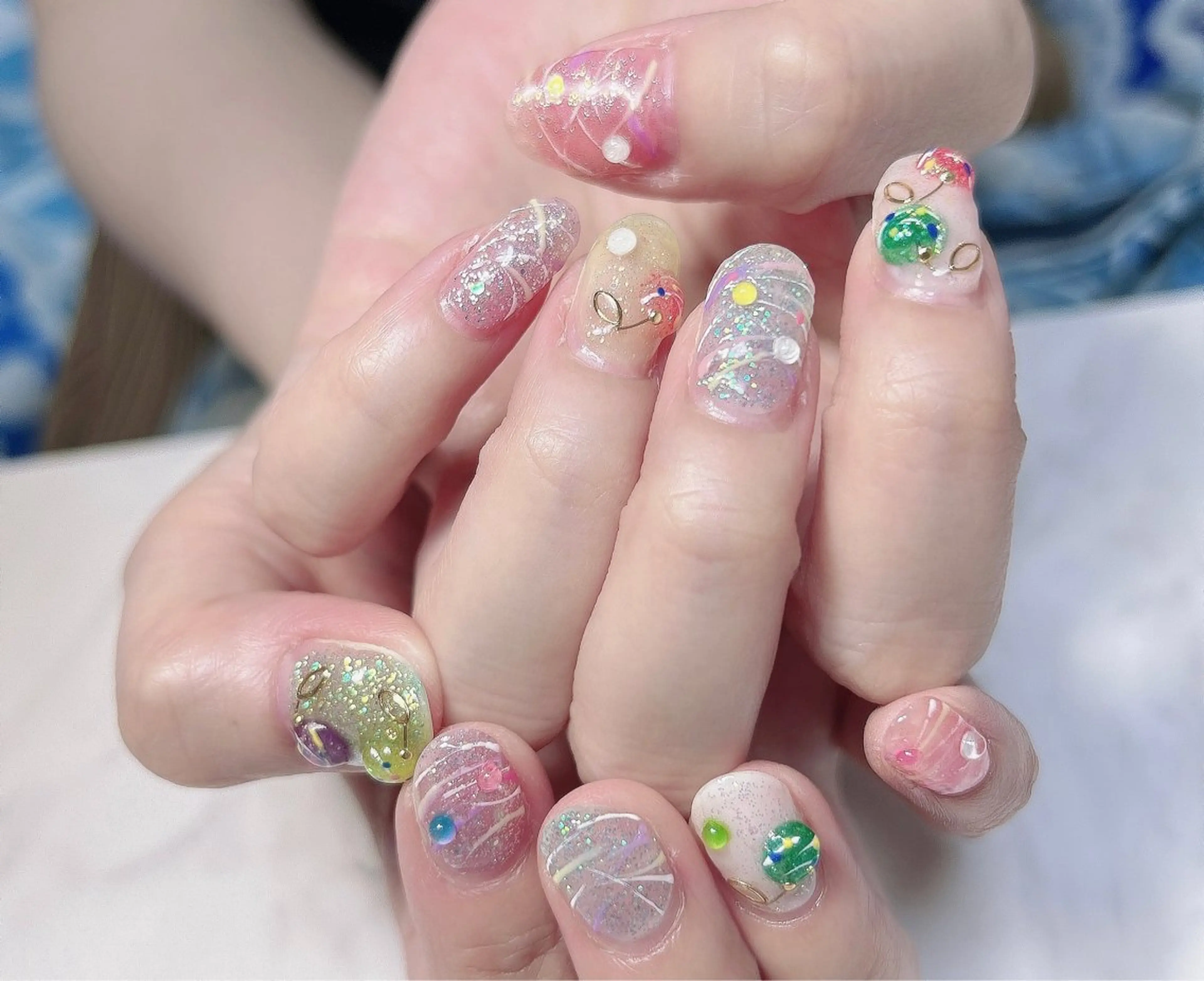 ネイル ヨーヨーネイル ハンドネイル reve あやののネイルデザイン