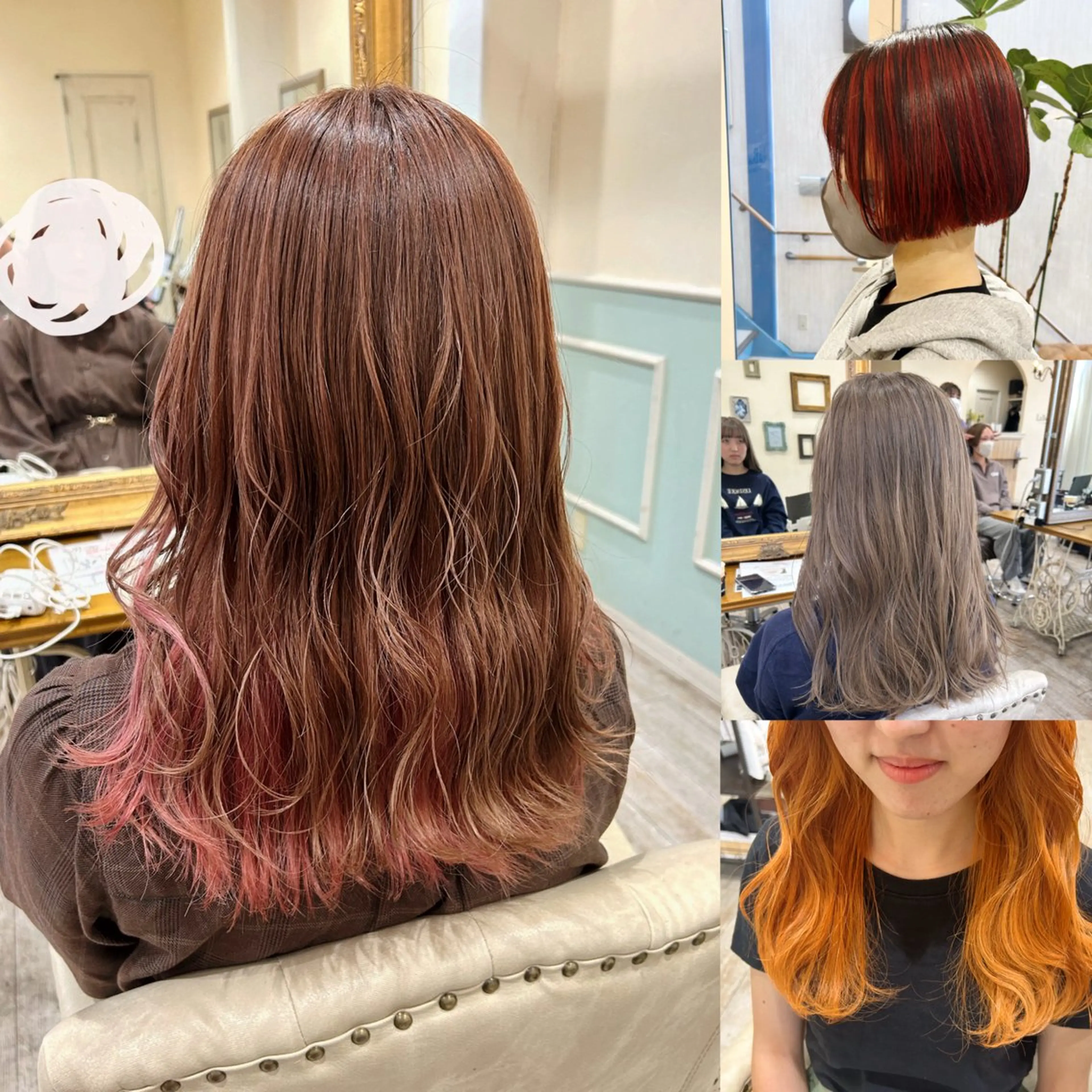ミディアム カラー ブリーチ カット ヘアカラー トリートメント ヘッドスパ ﾅﾂﾐ🌼新越谷/ 骨格修正/艶髪のヘアスタイル