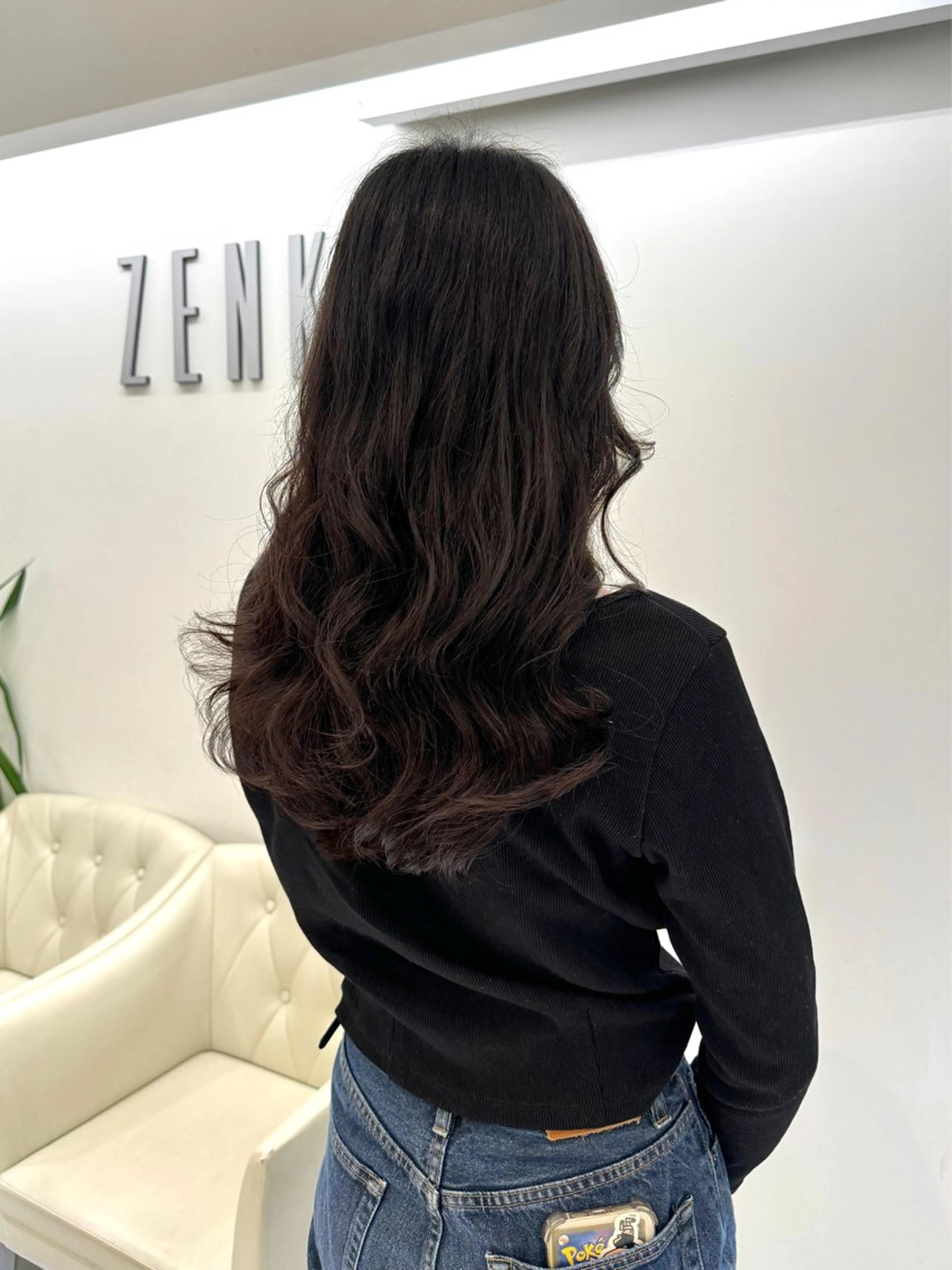 ロング パーマ デジタルパーマ カット パーマ トリートメント デジタルパーマ/ コテ巻き風パーマのヘアスタイル