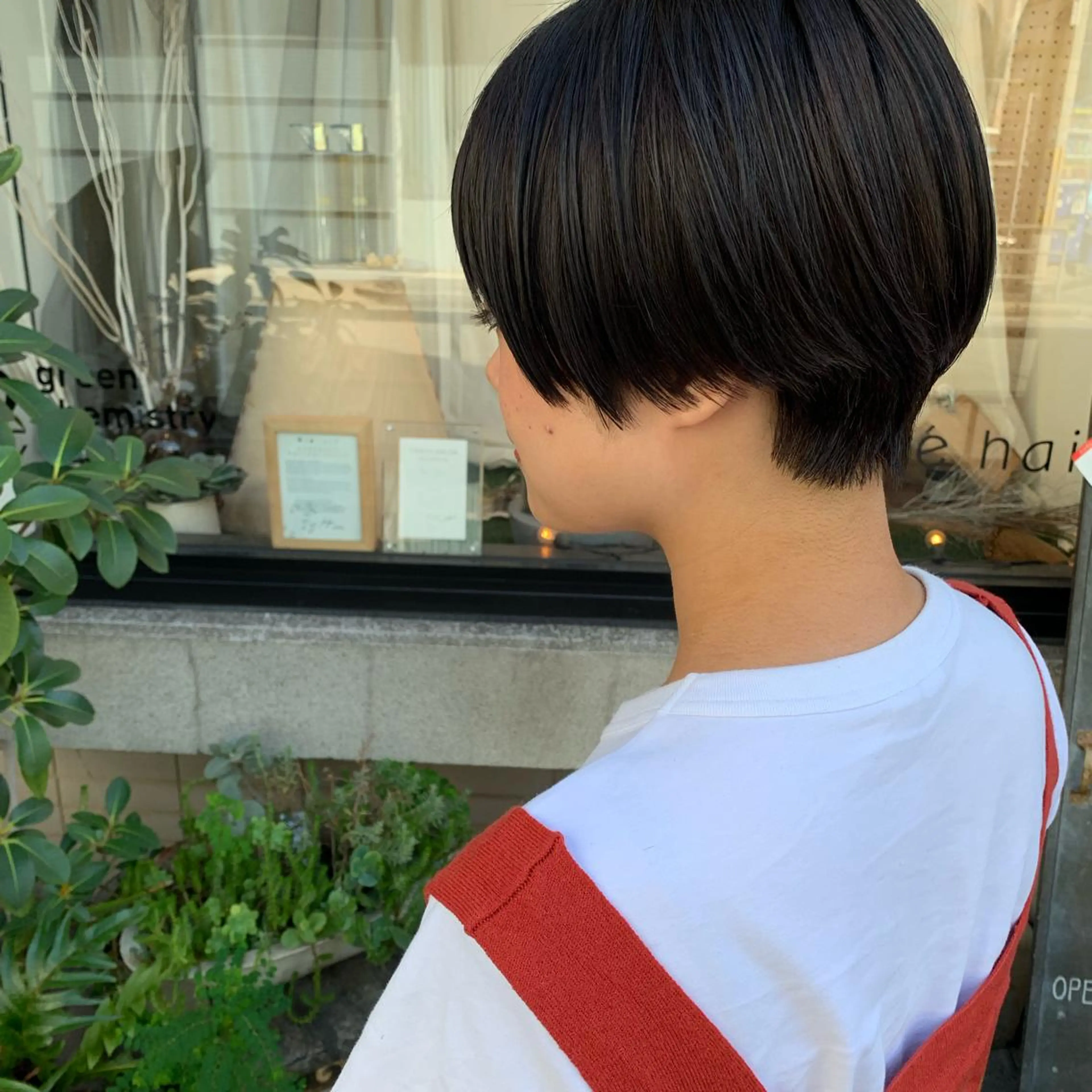 ショート カット ヘアカラー トリートメント 艶髪color💎髪 質改善ストレート大吉のヘアスタイル