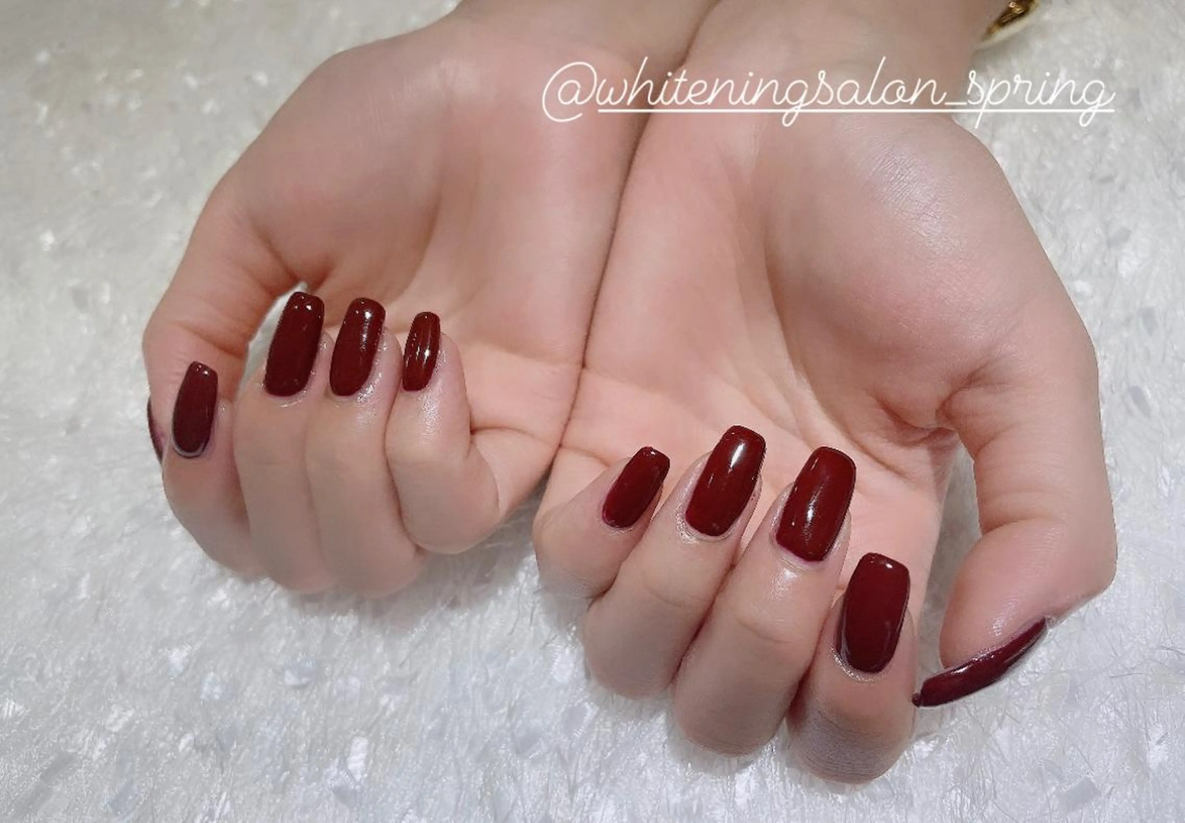 ネイル ボルドー ワンカラーネイル Nakao Hitomiのネイルデザイン