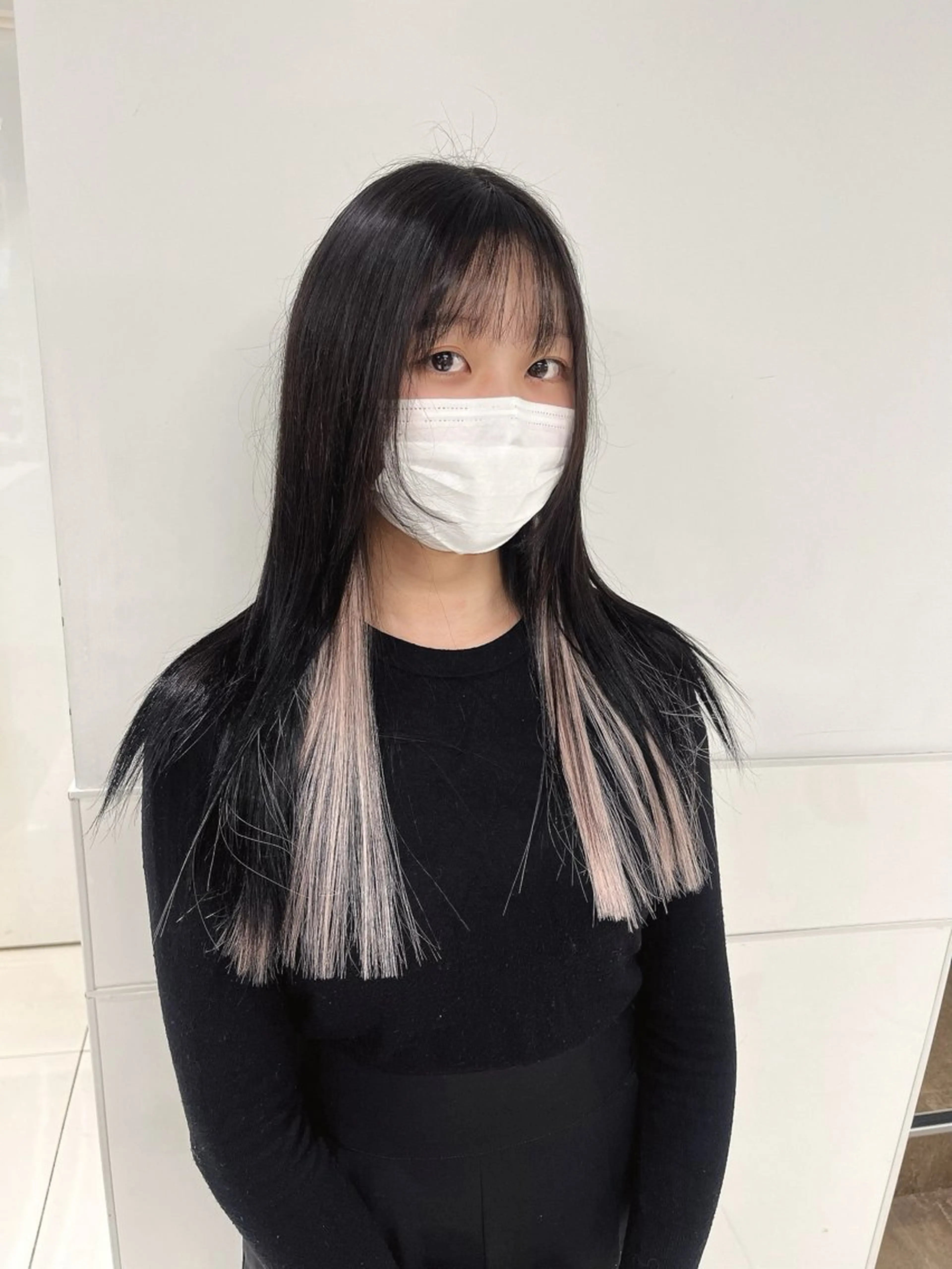 ロング エクステ エクステ りおな/エクステ /ミルクティーカラーのヘアスタイル