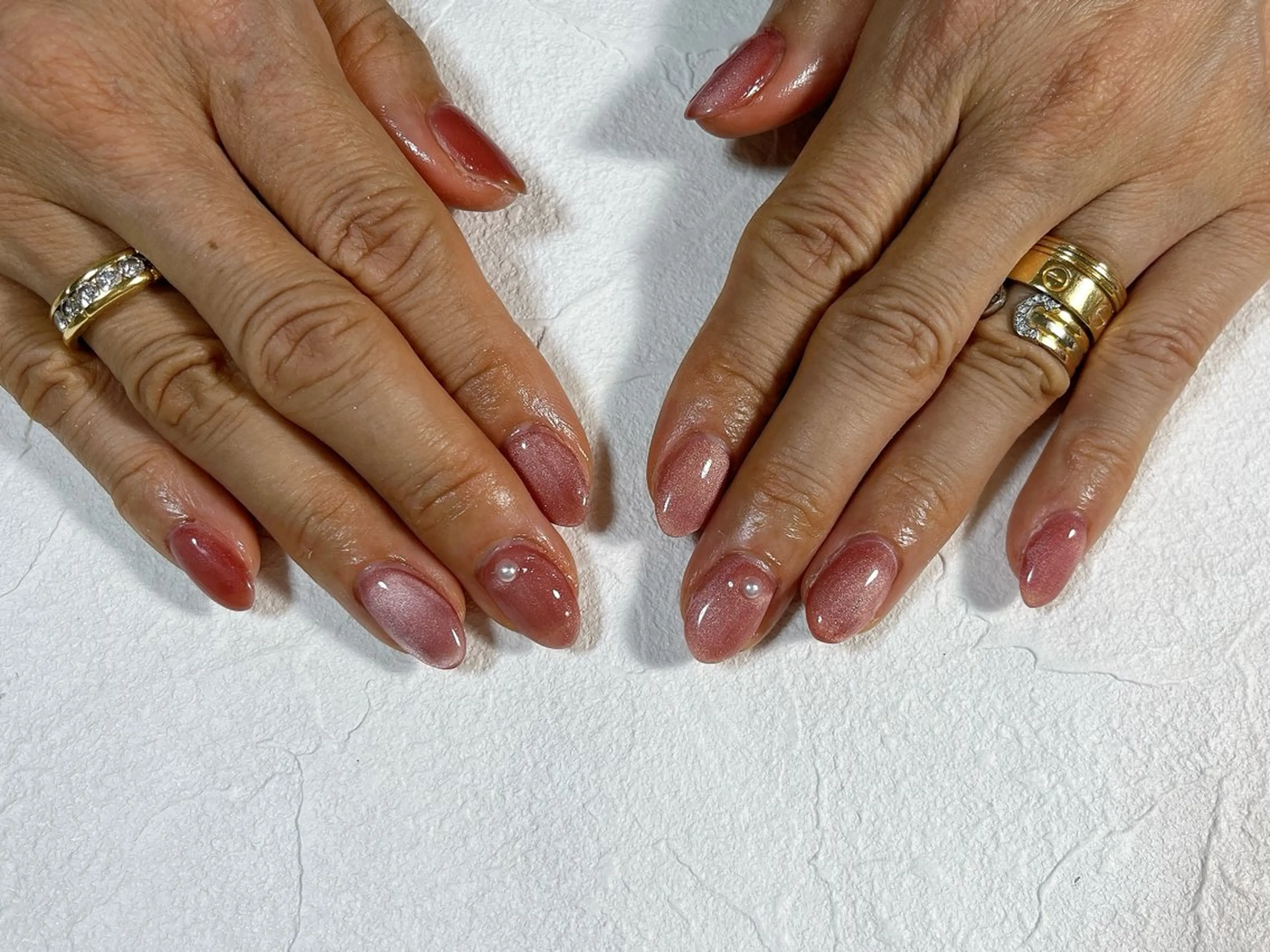 ネイル オーロラネイル フットネイル フレンチネイル ジェルネイル 韓国ネイル ハンドネイル kiki nail たまプラーザのネイルデザイン