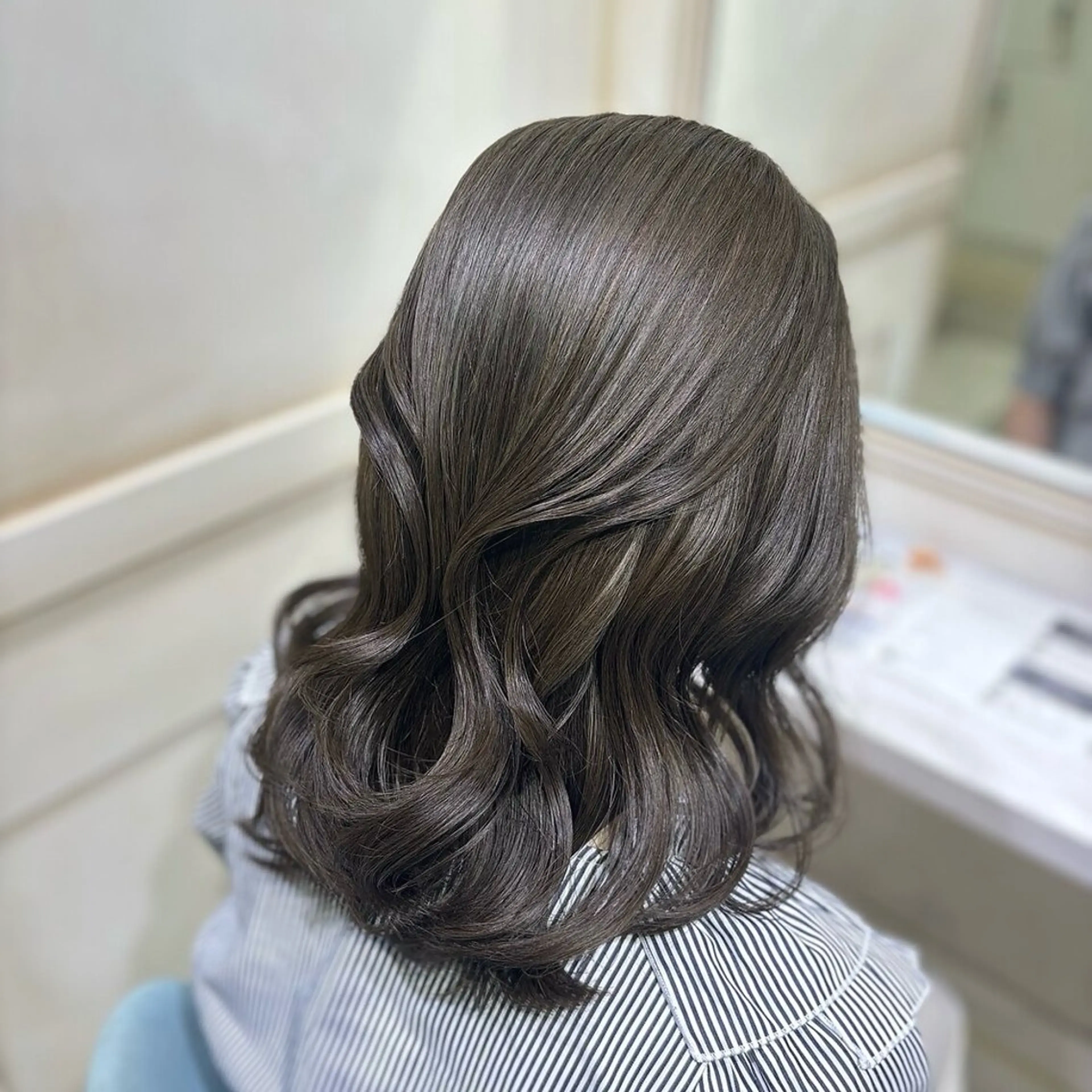 ミディアム カラー ヘアカラー トリートメント 💖ダブルカラー/ ケアカラー/レナ💖のヘアスタイル