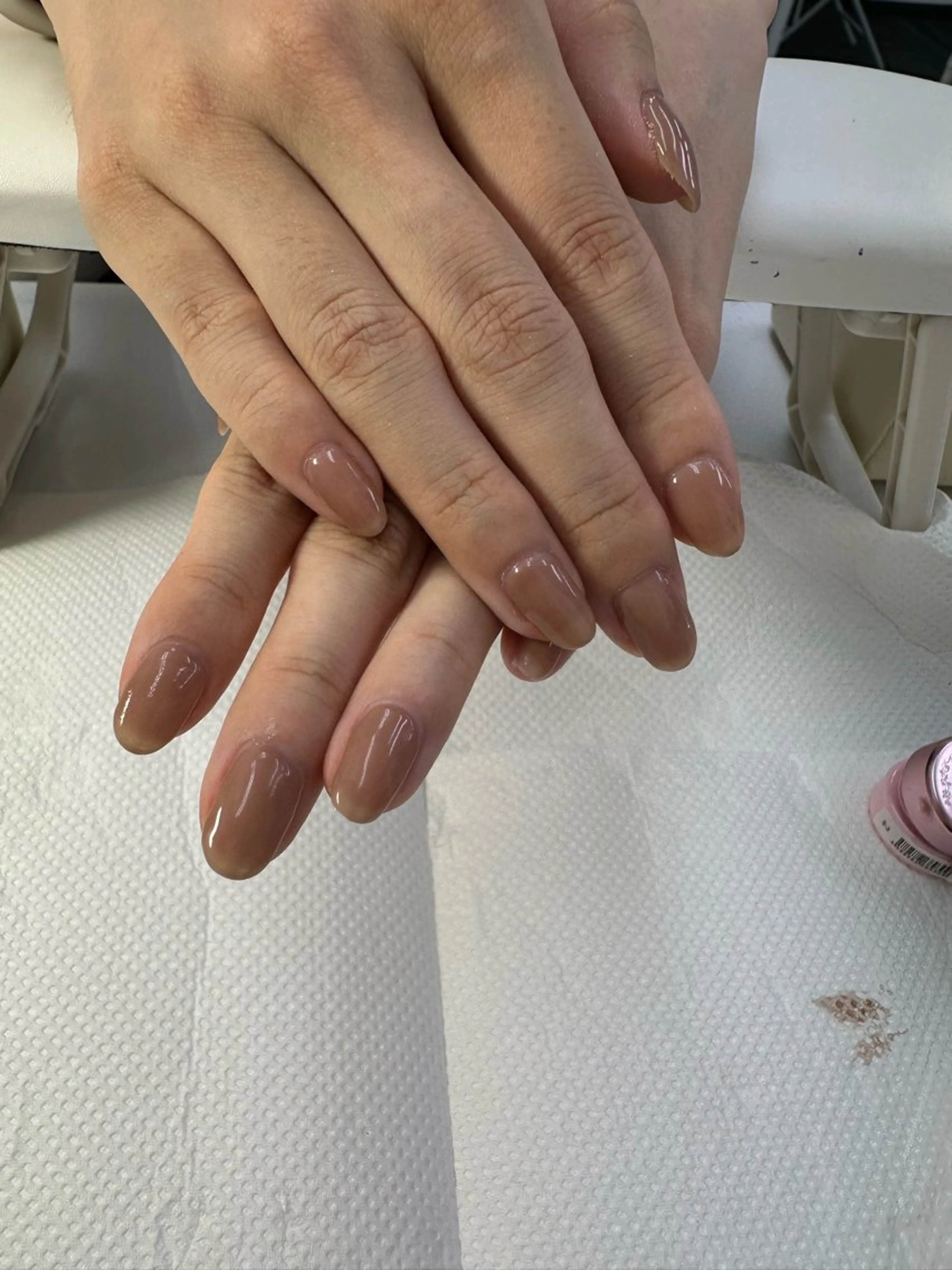 ネイル ピンク ピンクベージュ ネイルサロンLAF所属・伊藤 文のネイルデザイン
