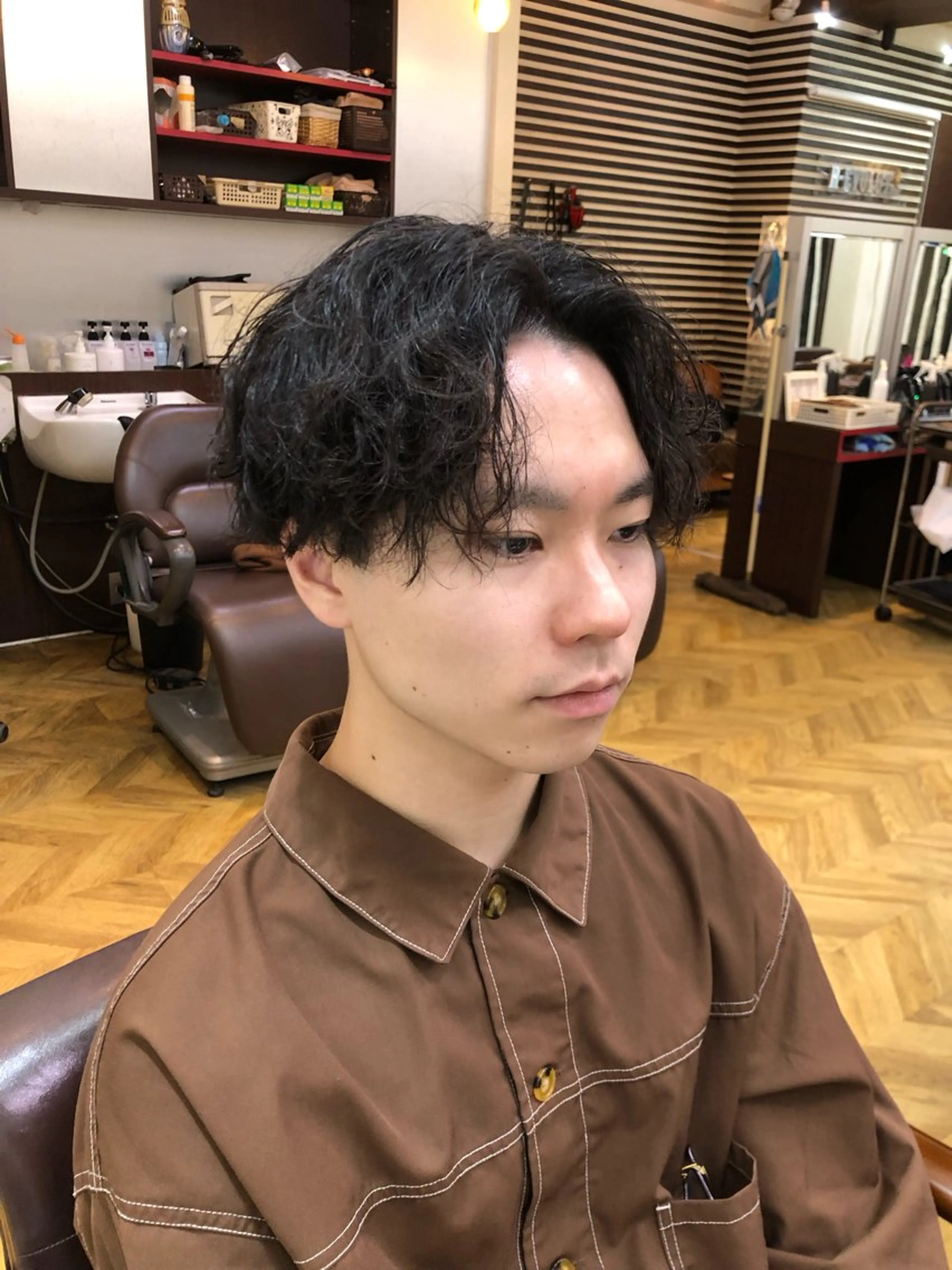 パーマ メンズ メンズカット・パーマ /野本翔馬のヘアスタイル