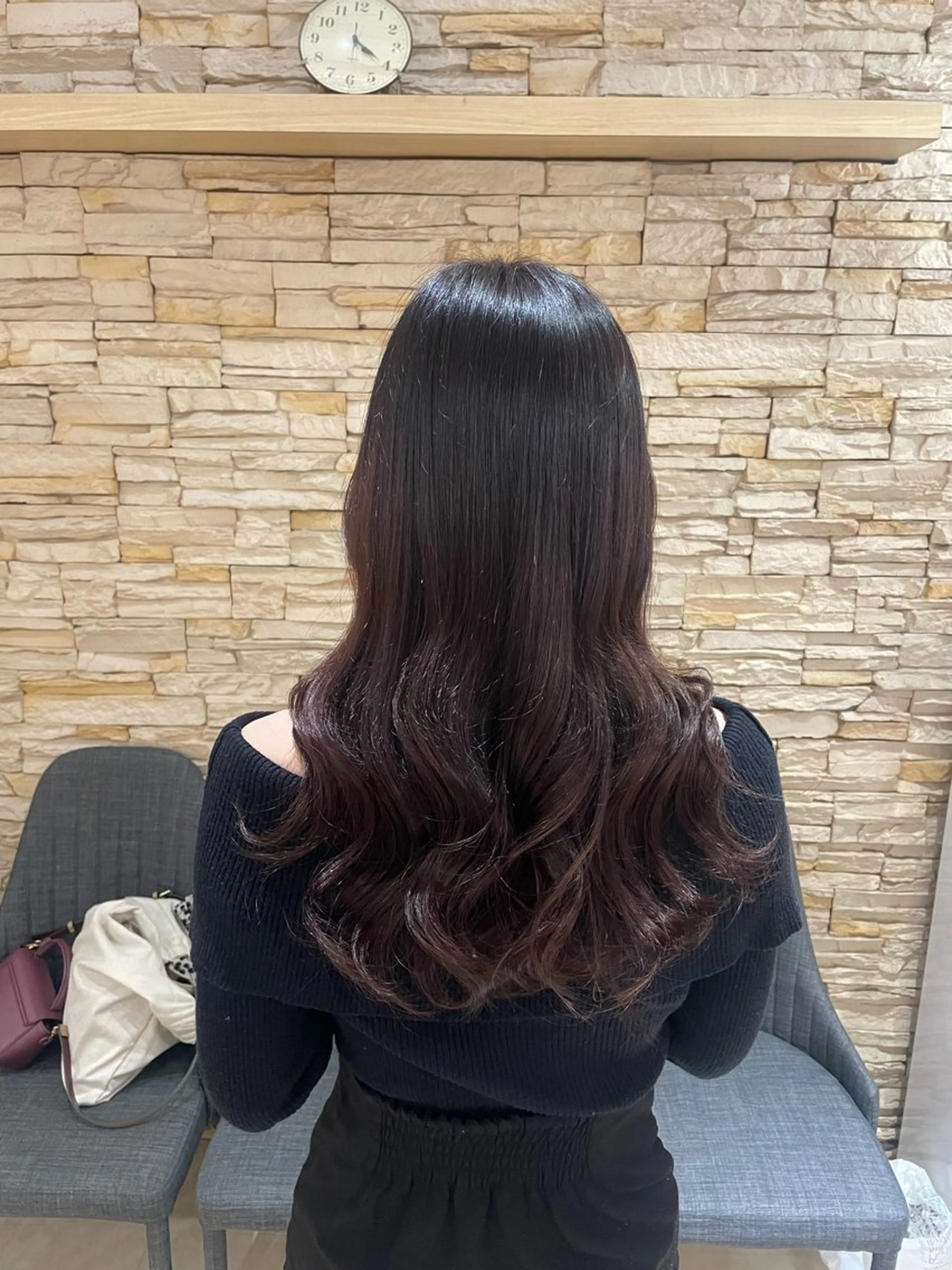 ロング カラー ブリーチ ブラウンカラー ピンクカラー ピンクブラウン Agu hair ferdi 千歳烏山店所属・⚡️カネコ マサフミ⚡️のヘアスタイル