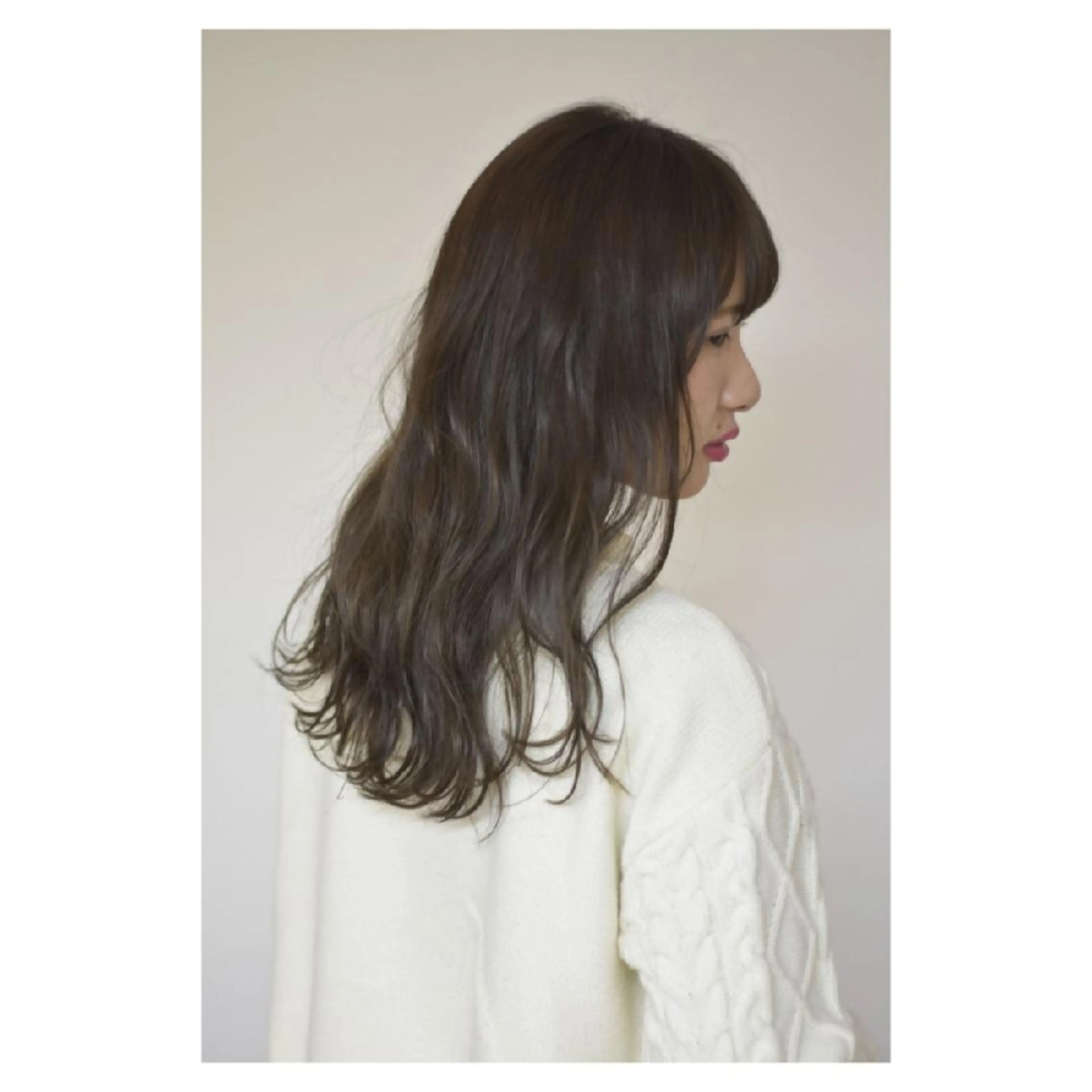 ロング カラー グレージュ 原田 祥彰のヘアスタイル