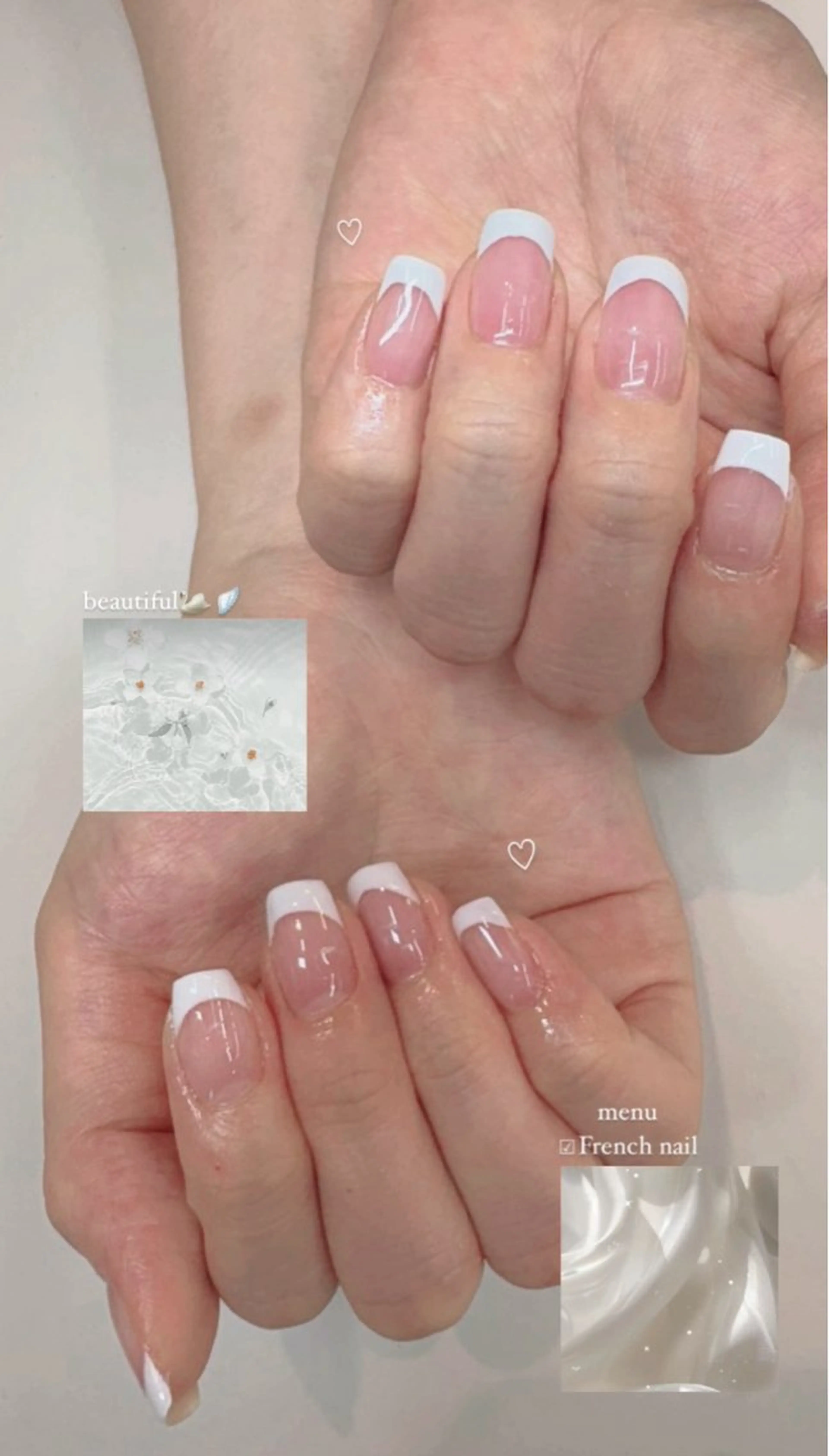 ネイル 長さ出し フットネイル フレンチネイル ジェルネイル マグネットネイル chipie_ momiのネイルデザイン