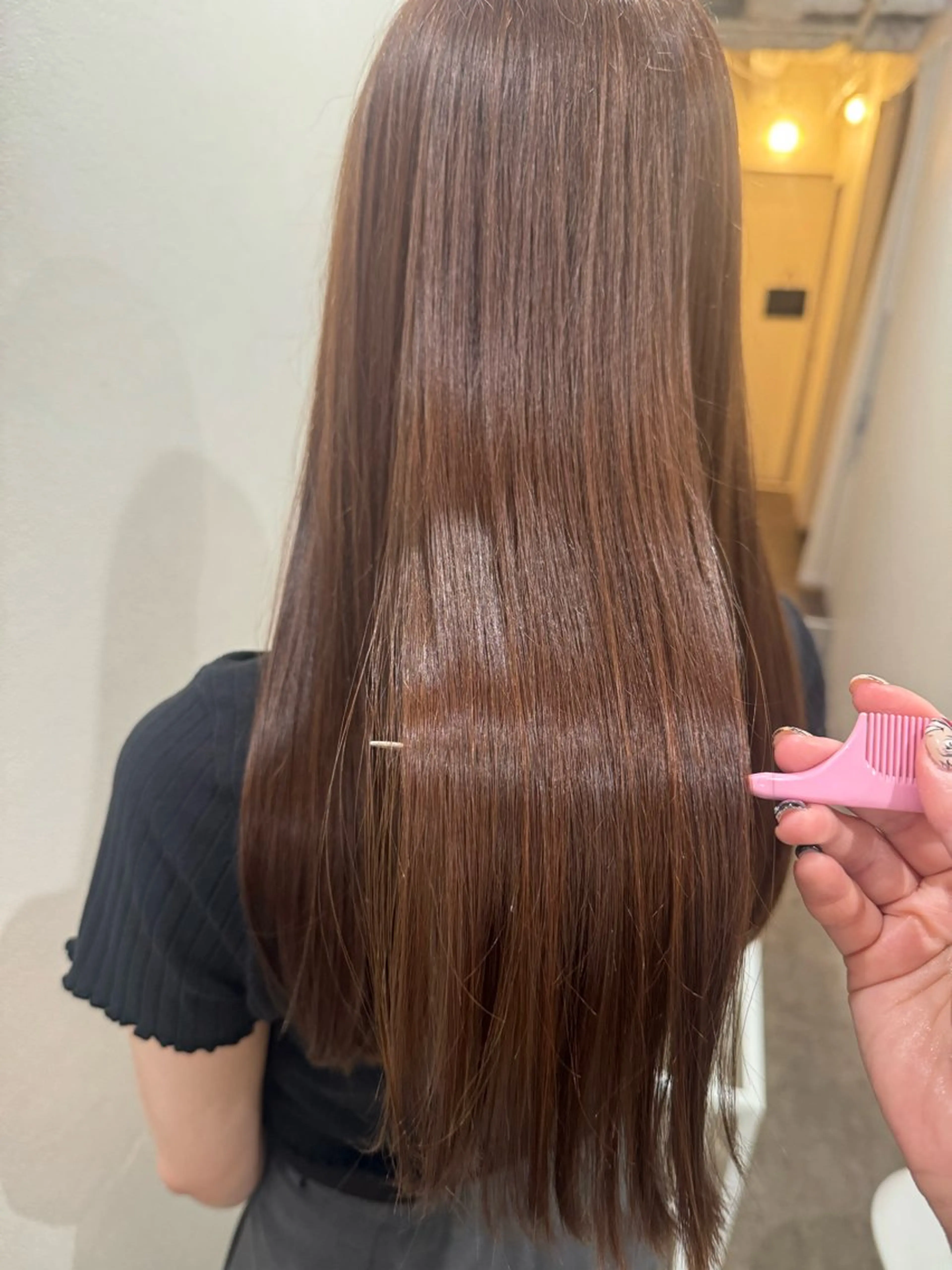 ロング カラー パーマ 酸性ストレート ストレートパーマ Fuu.by lupine所属・本日空きあり 🌟misatoのヘアスタイル