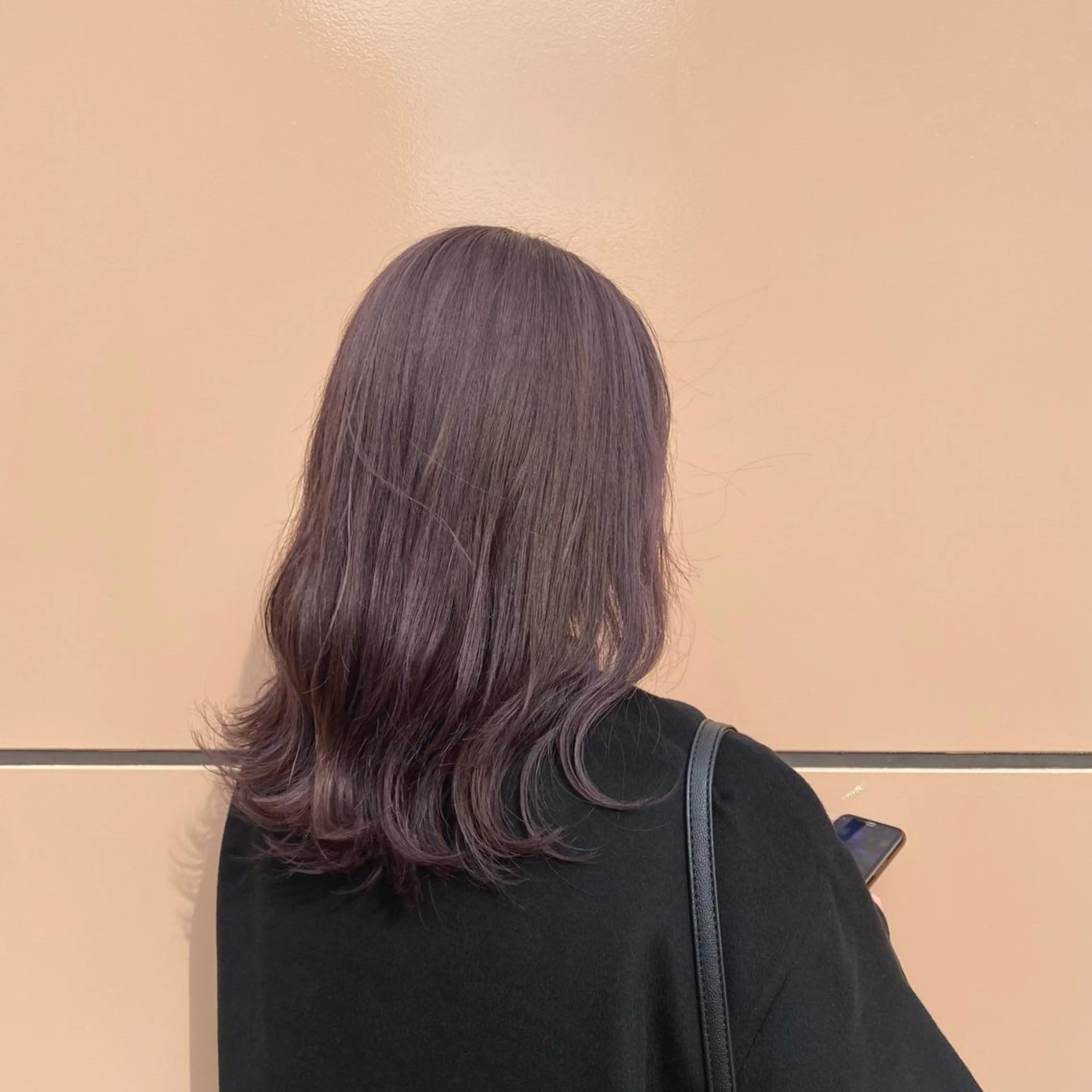 ミディアム カラー ブラウンカラー パープルカラー パープルブラウン カット ヘアカラー トリートメント 💎五十嵐 千夏💎のヘアスタイル