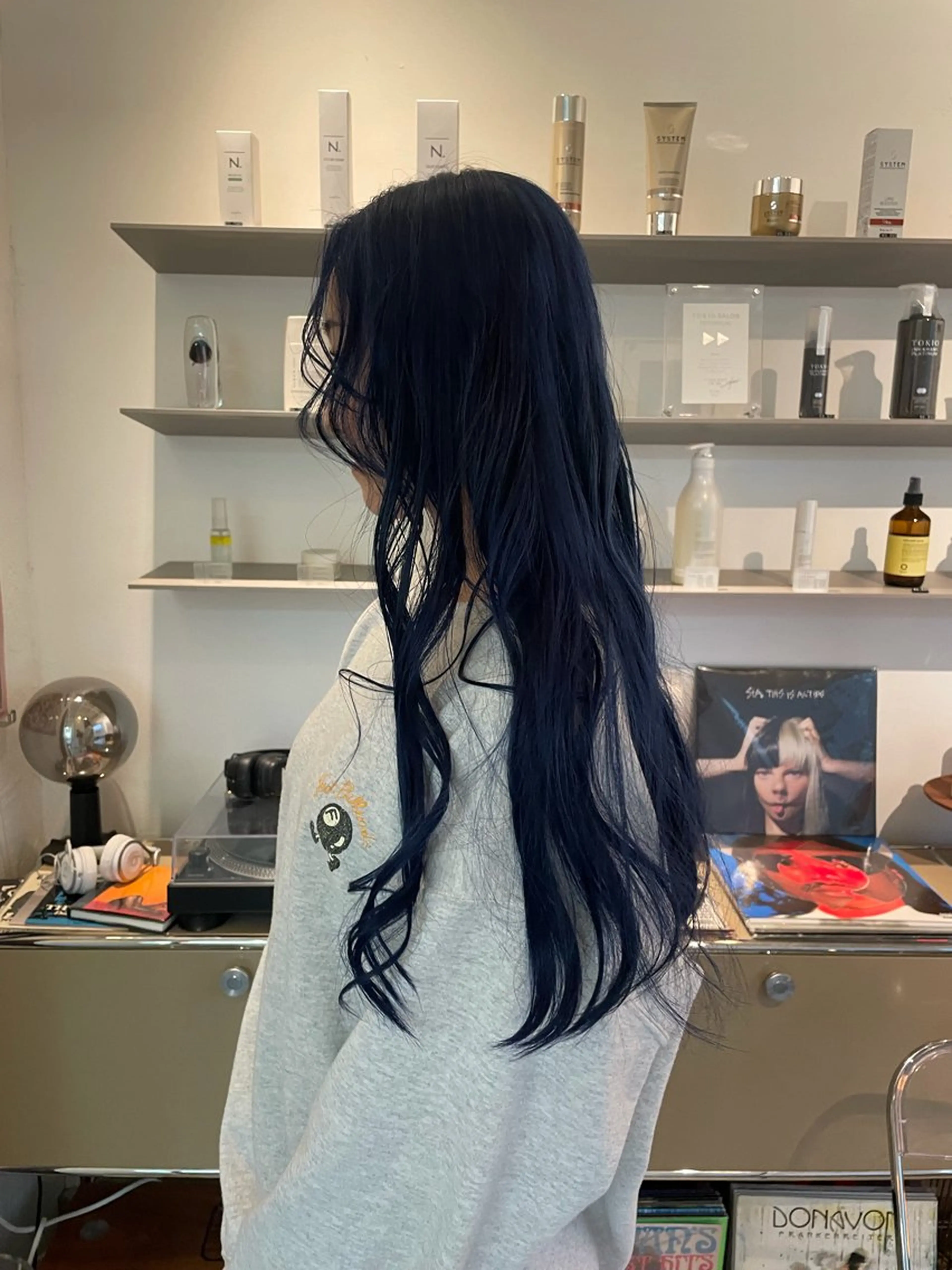 ロング カラー ブルーカラー ヘアカラー Tsukasa/ ハイトーン/寒色のヘアスタイル