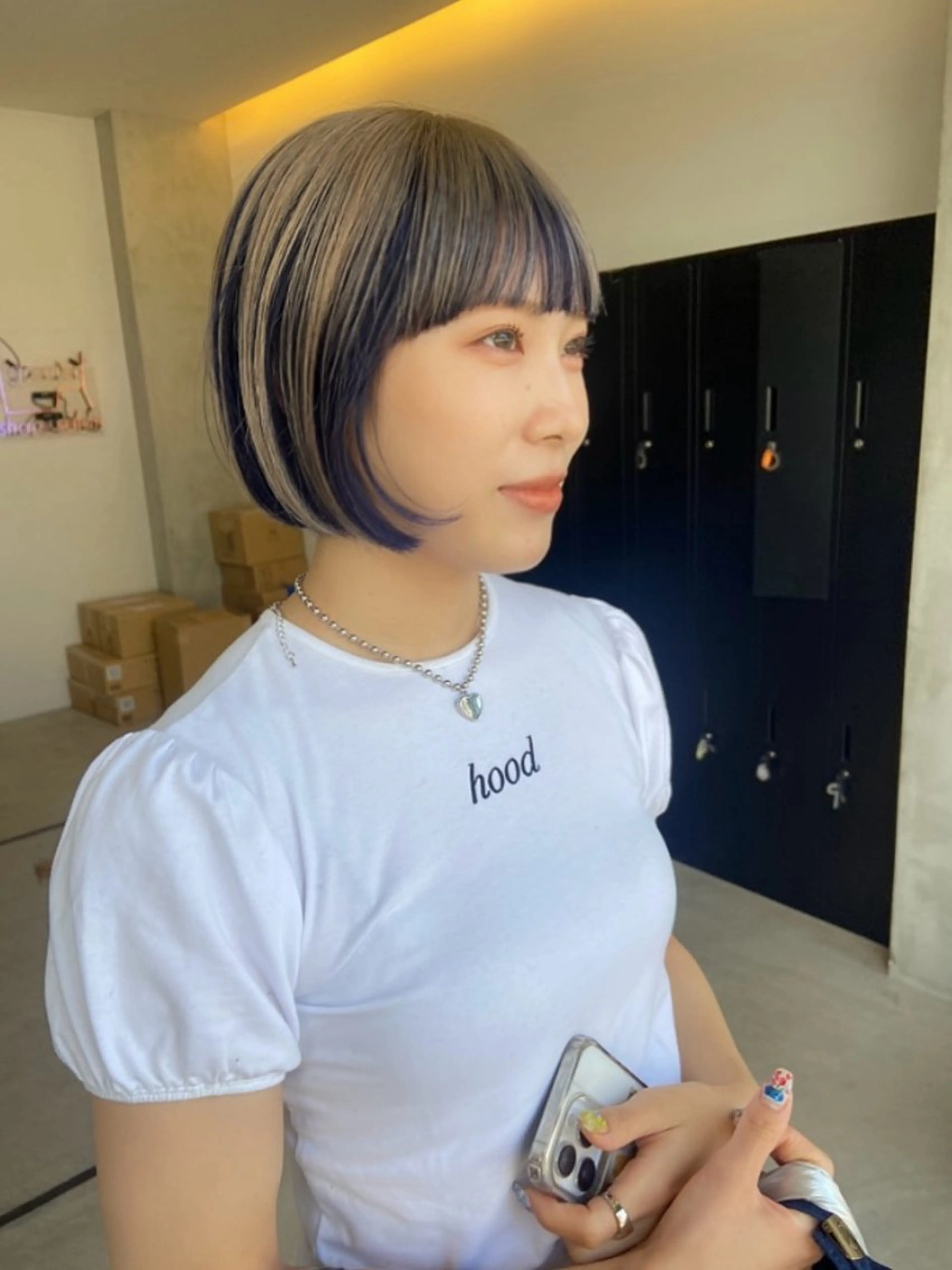 ショート ヘアカラー 山岸 未玖のヘアスタイル