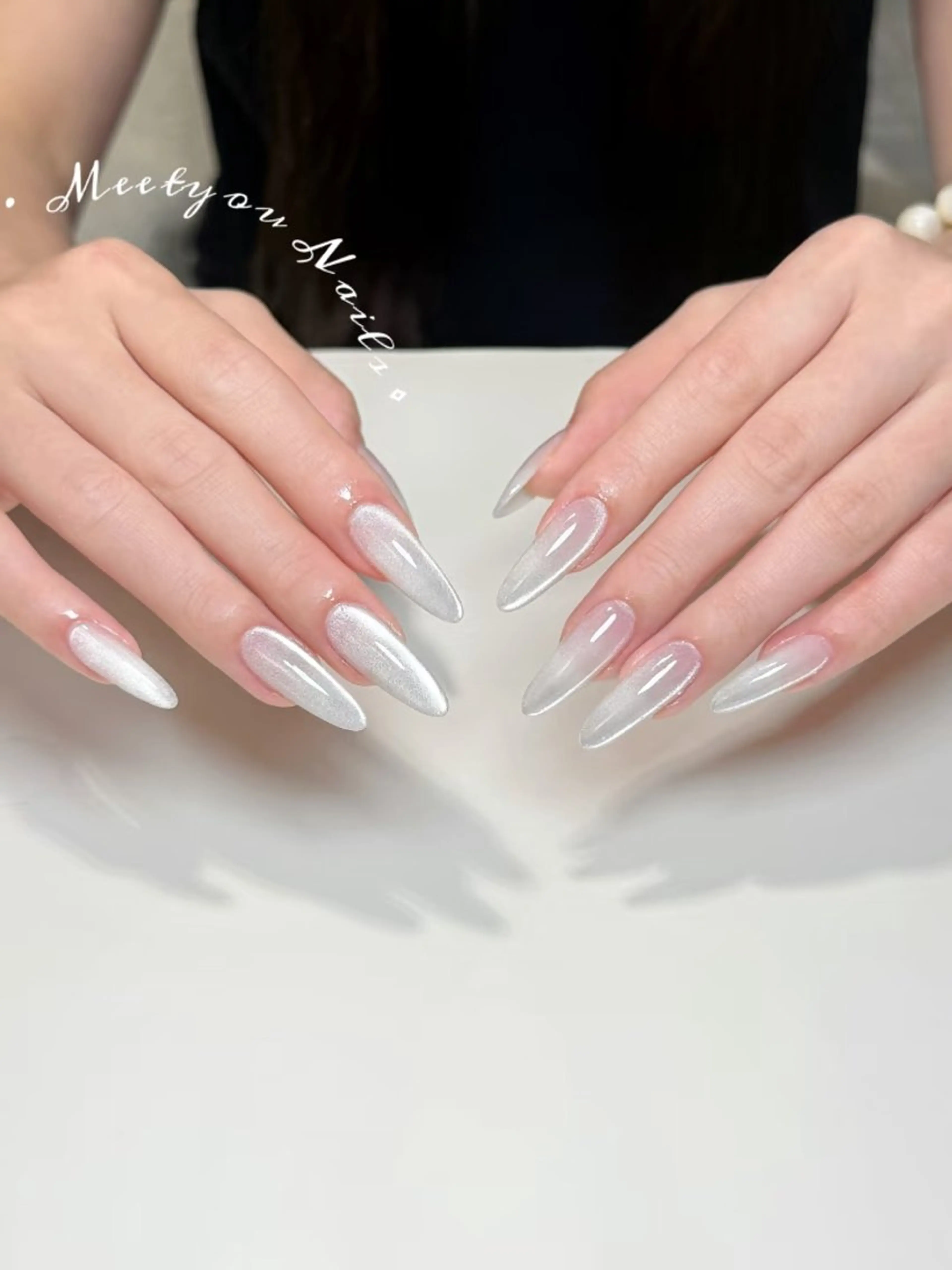 💅チップ長さ出しマグネット/フラッシュ（自爪ソフトジェルオフ➕500円）の写真