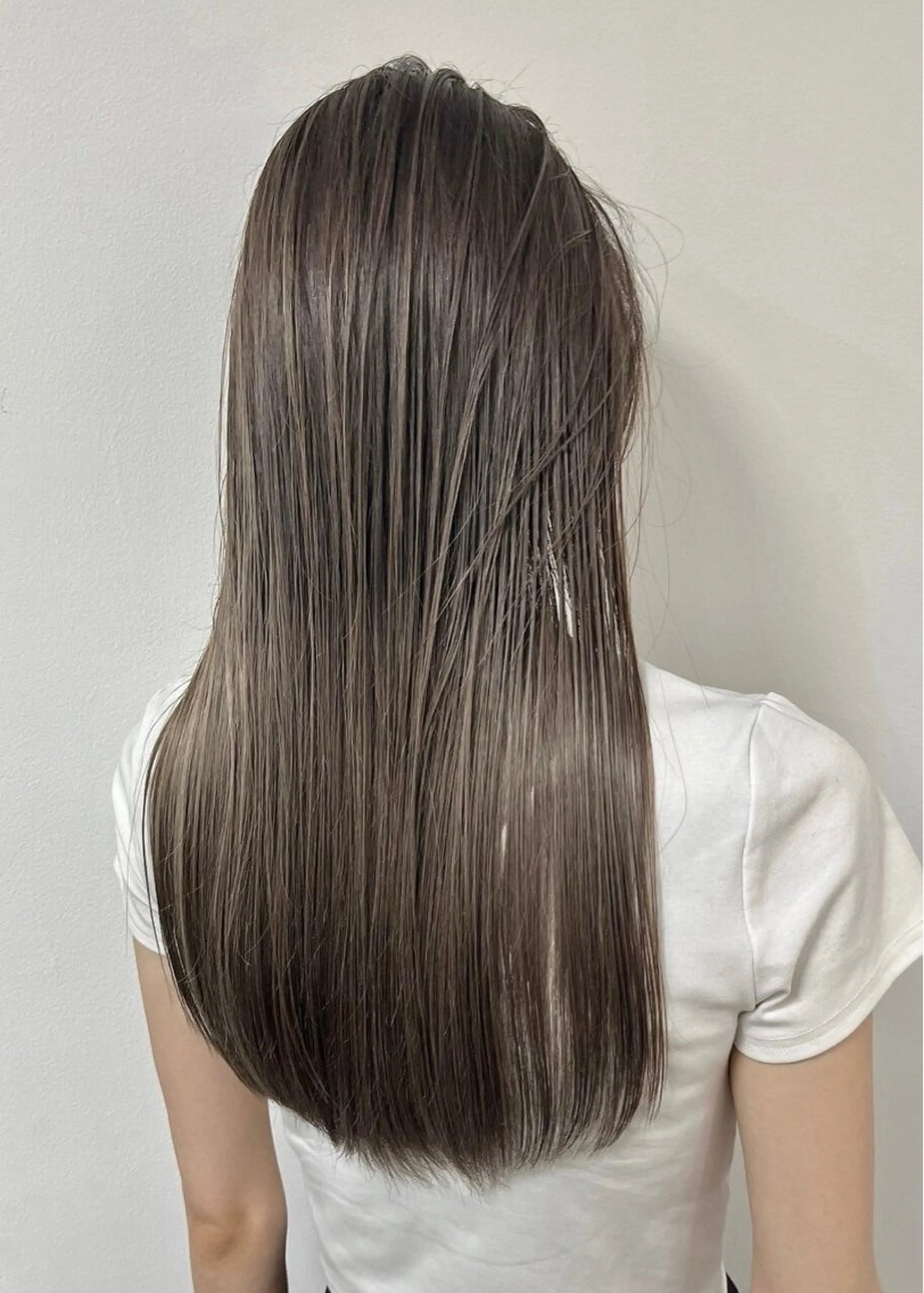 ロング カット ヘアカラー トリートメント 藤森結子/韓国ヘア/ パーソナルカラー診断のヘアスタイル