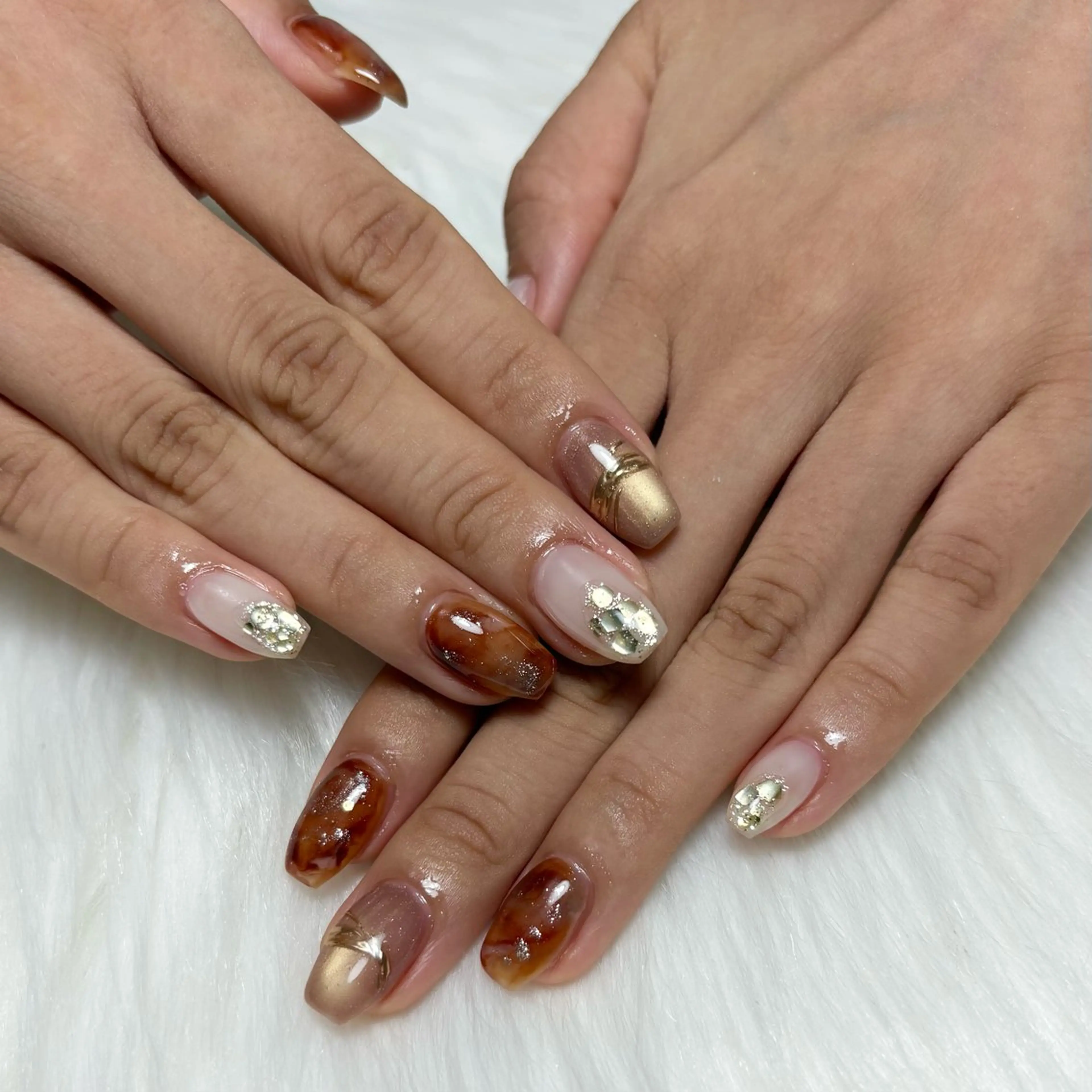 ネイル ニュアンスネイル ハンドネイル adorable 〈Kurumi〉のネイルデザイン