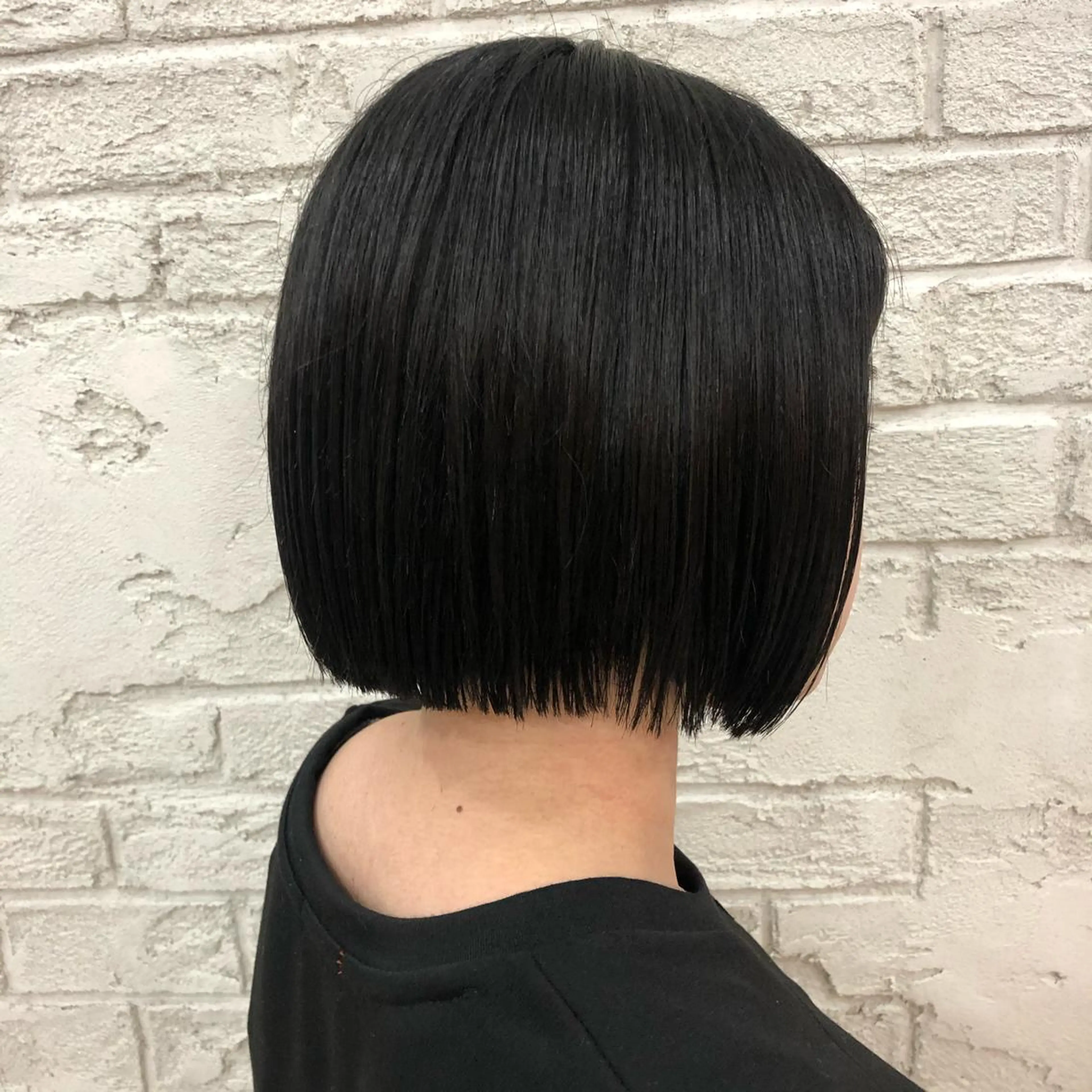 ショート 切りっぱなしボブ ボブ 🤍韓国ヘア🇰🇷 タバタサオリ🤍のヘアスタイル