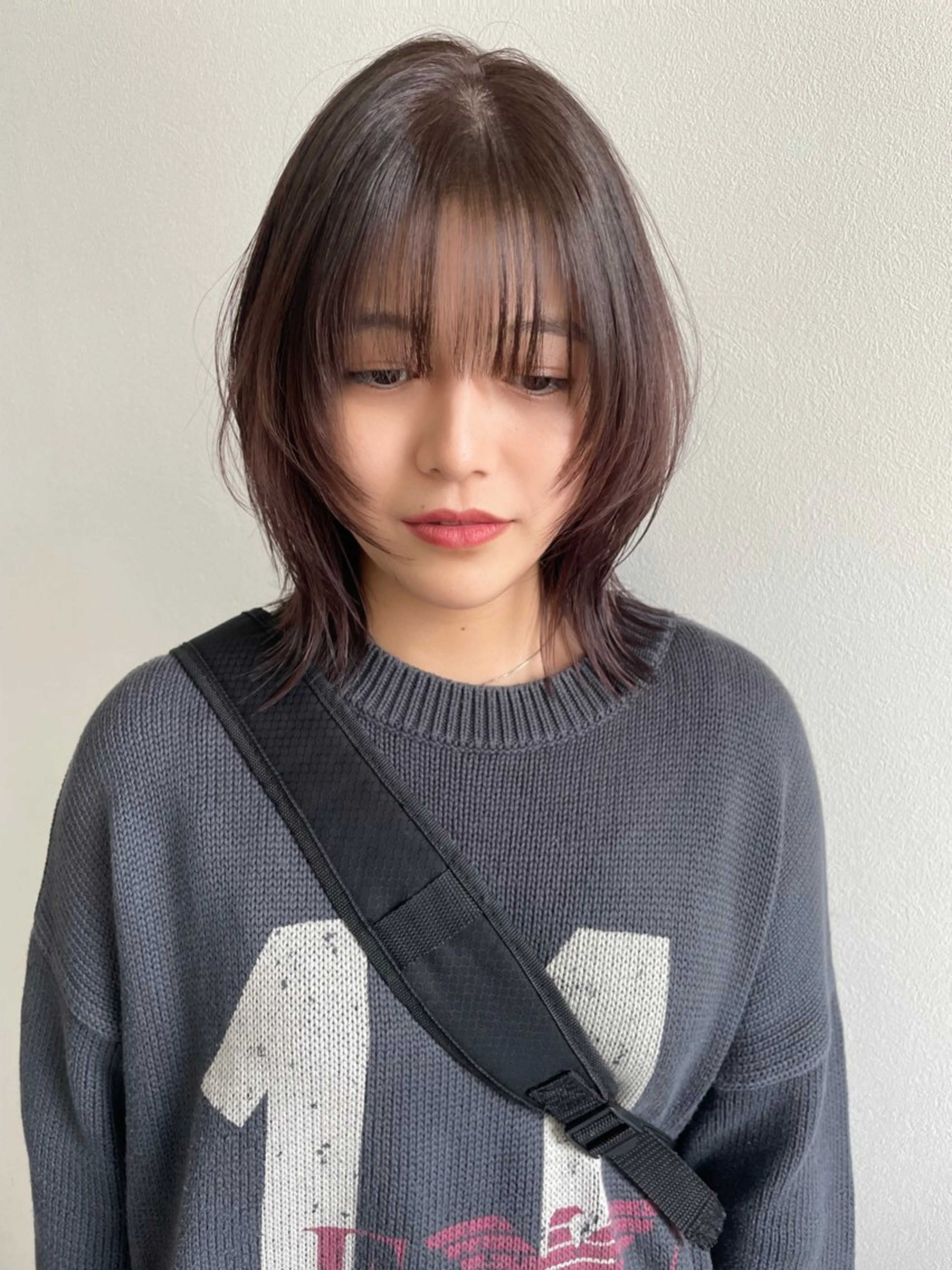 ミディアム カラー ボブ カット ヘアカラー risako🇰🇷 韓国ヘア/レイヤーのヘアスタイル