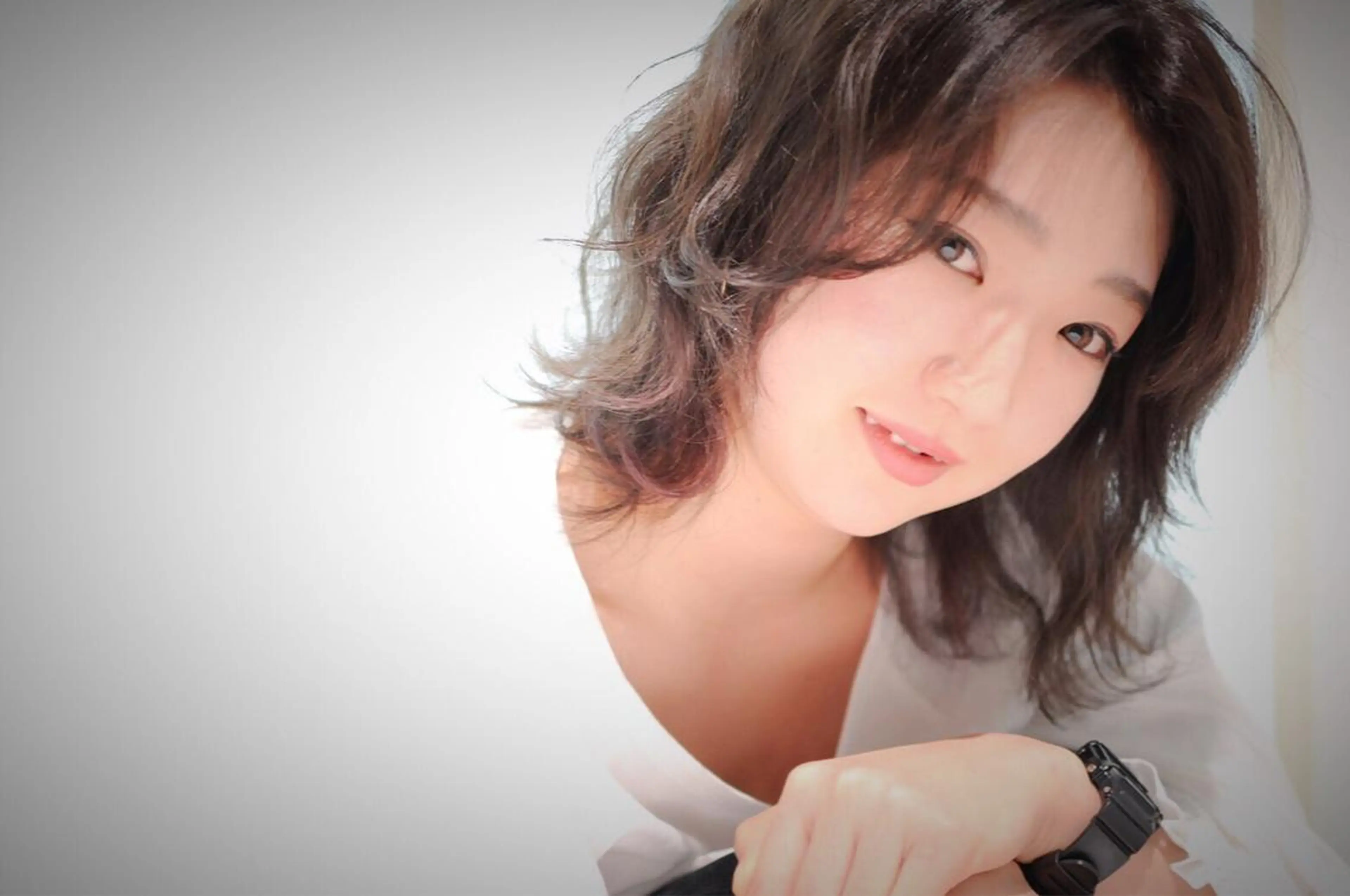 ミディアム カラー ピンクカラー 松村 崇弘のヘアスタイル