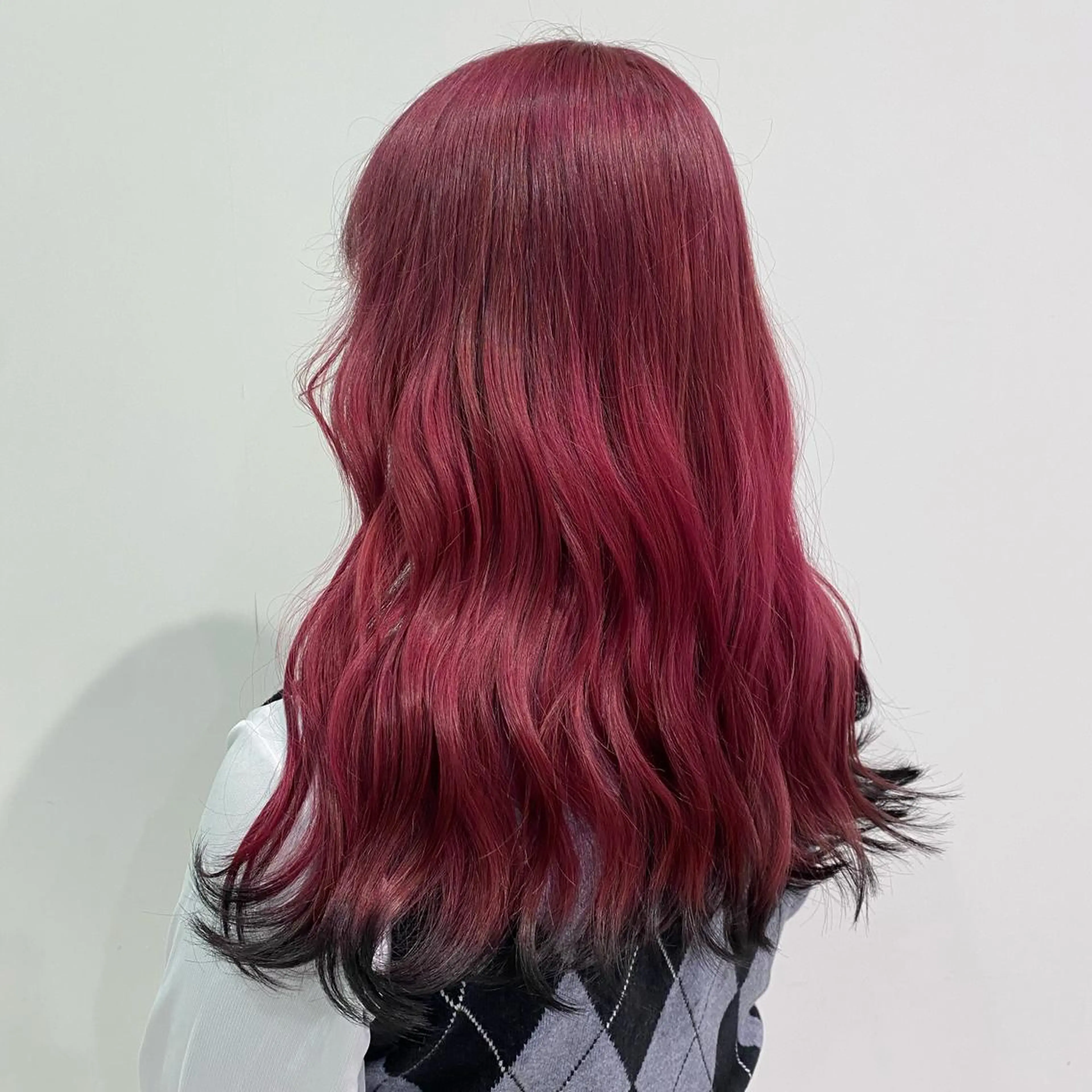 ロング カラー 黒髪 レッドカラー ヘアカラー 【GUK】 🌻RINA🌻のヘアスタイル