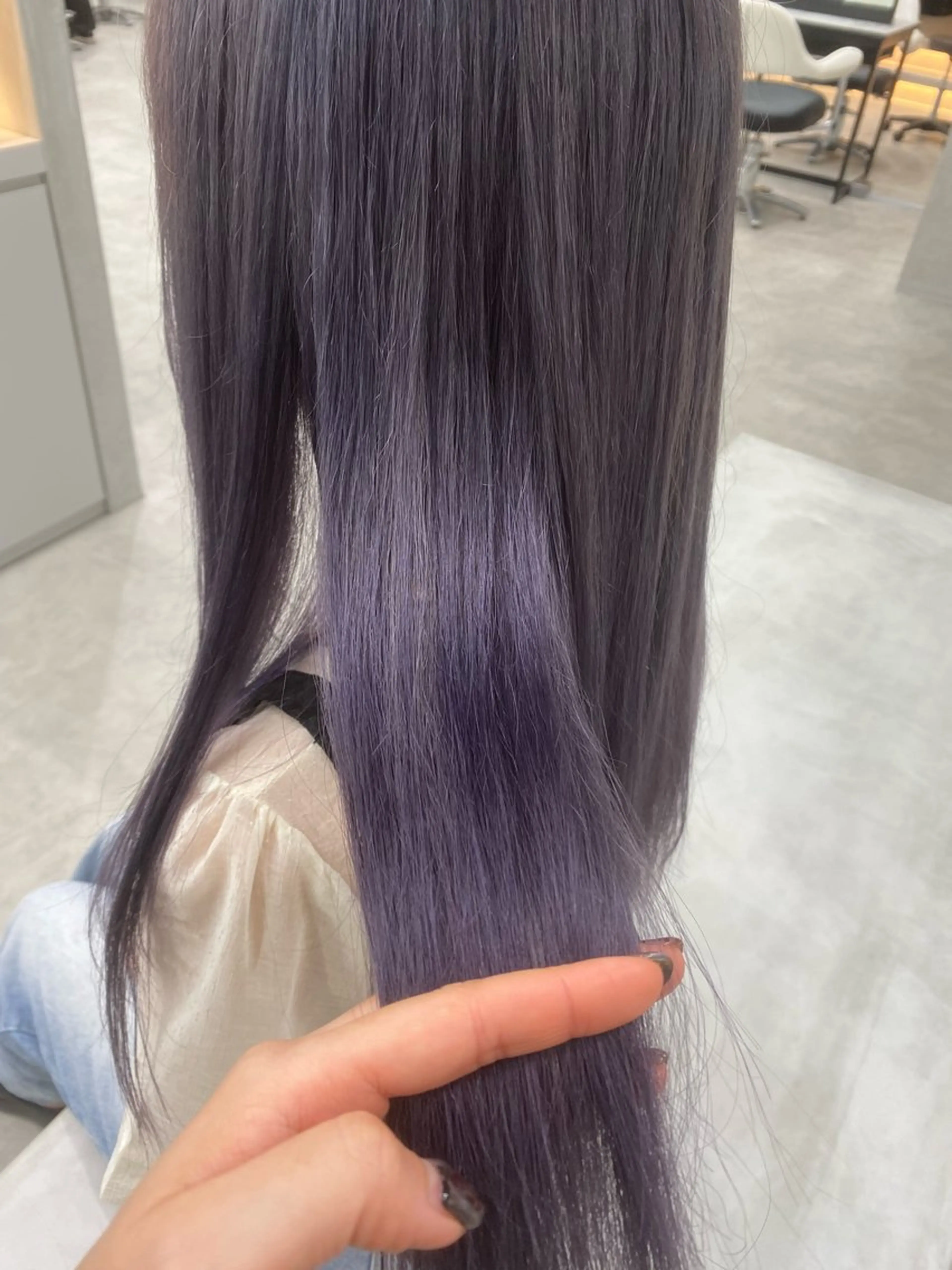 カラー ブリーチ ラベンダーカラー dot .tokyo所属・中村 彩夏のヘアスタイル