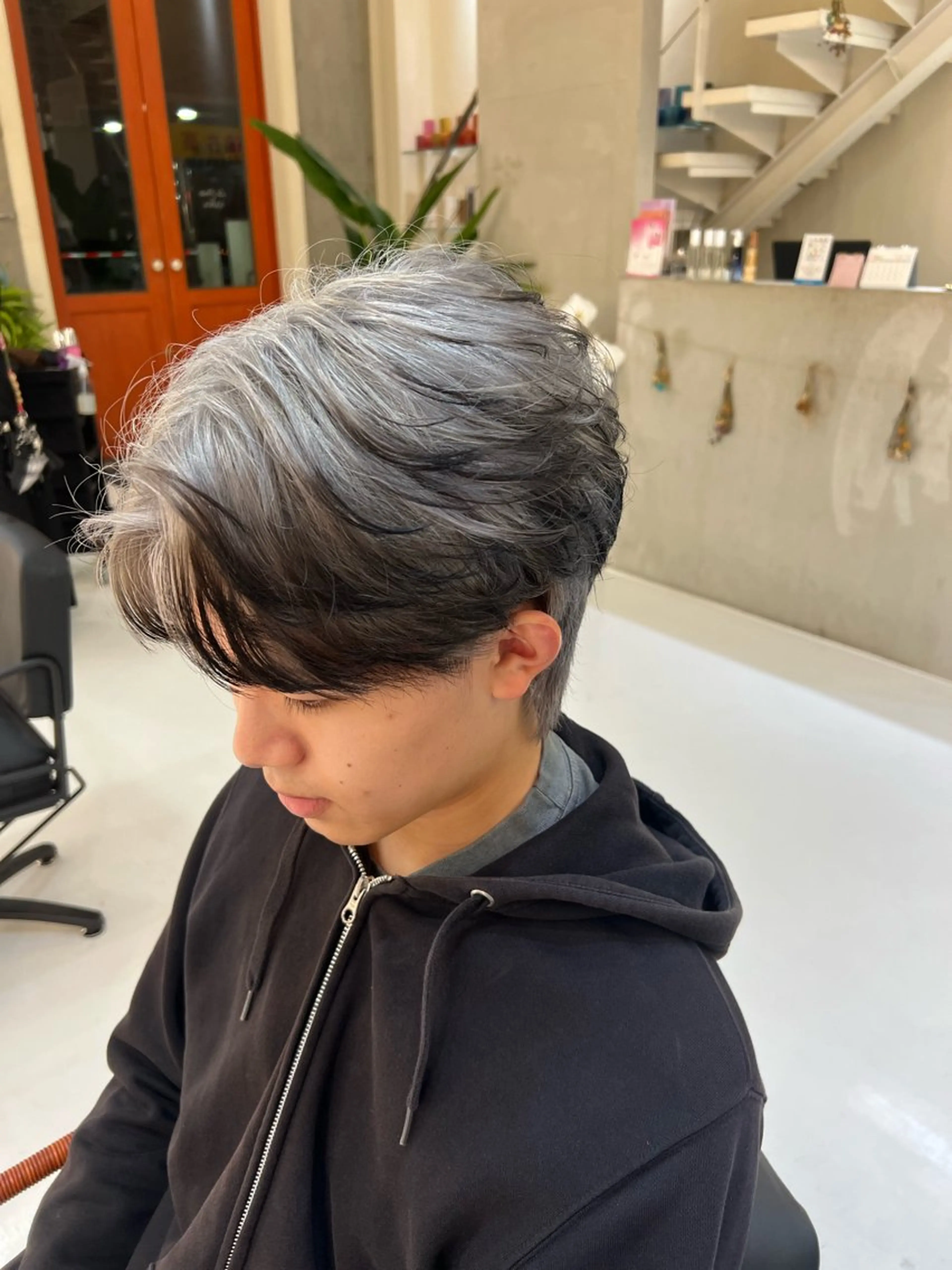 カラー メンズ ヘアカラー トリートメント 滝沢 智希のヘアスタイル