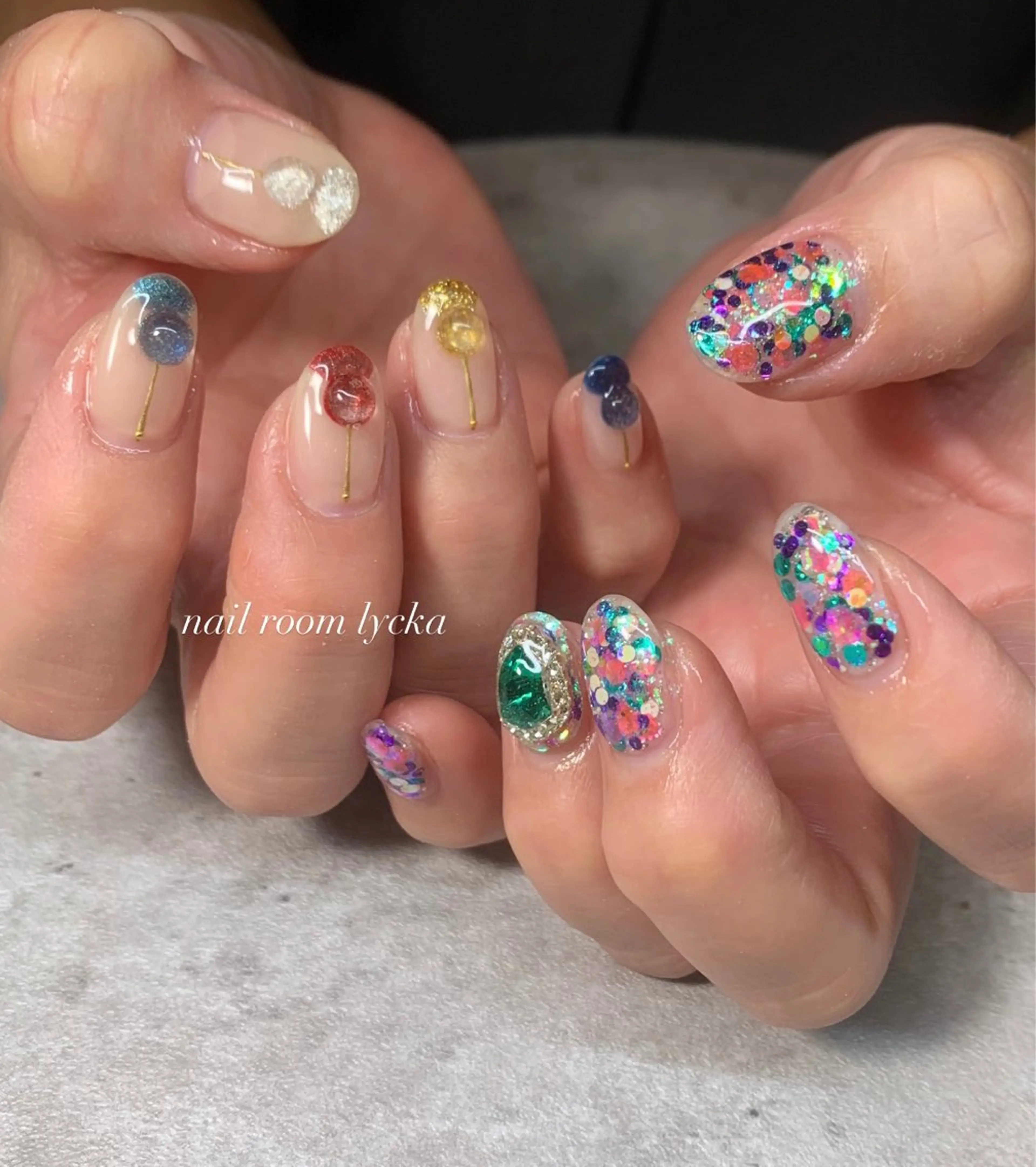 ネイル ﾈｲﾙﾙｰﾑﾘｯｶ 𝐦𝐚𝐲𝐮のネイルデザイン