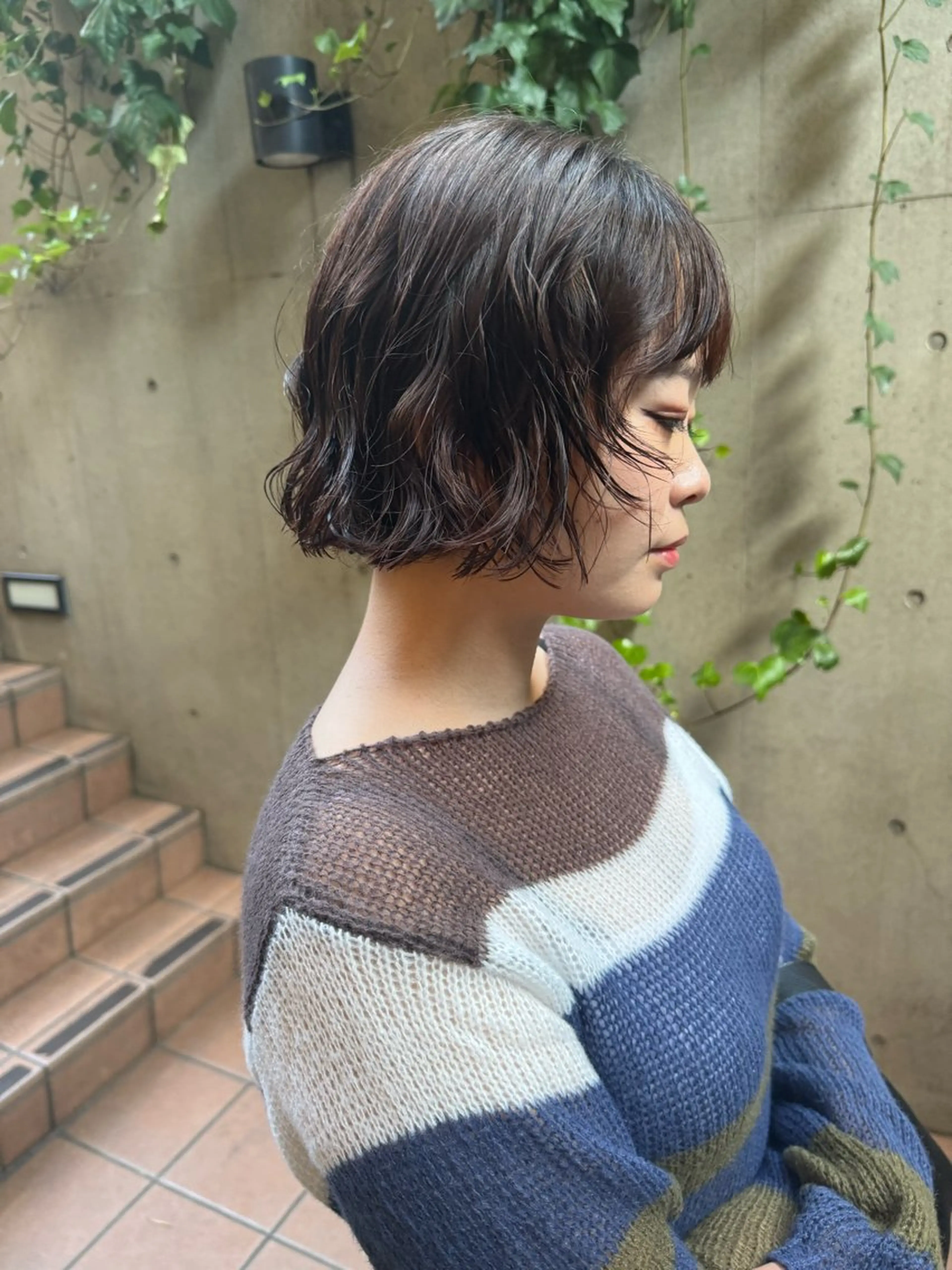 ショート パーマ カット パーマ トリートメント ボブ/ショート 吉田竣のヘアスタイル