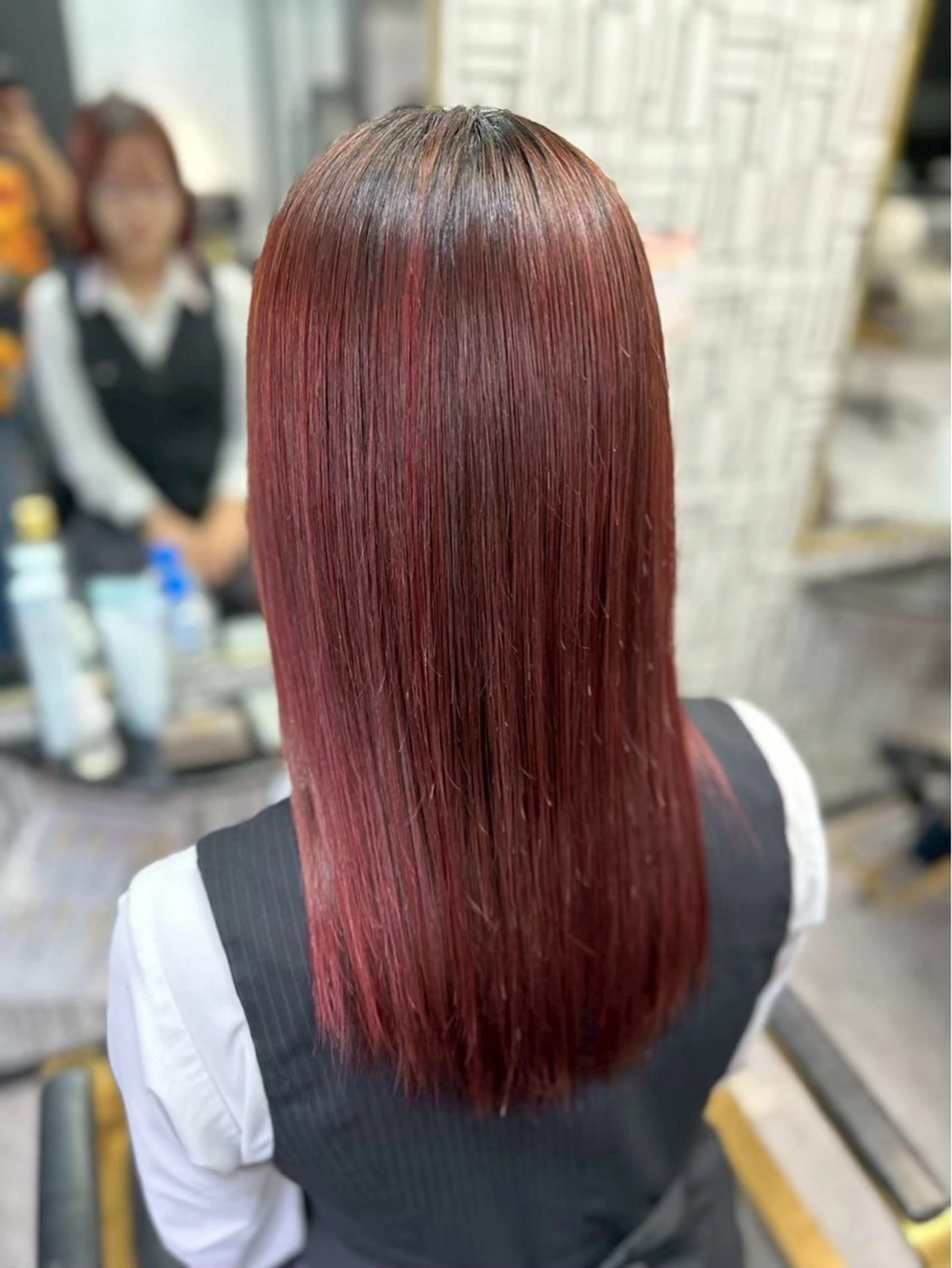 ロング ヘアカラー 北村 理奈のヘアスタイル