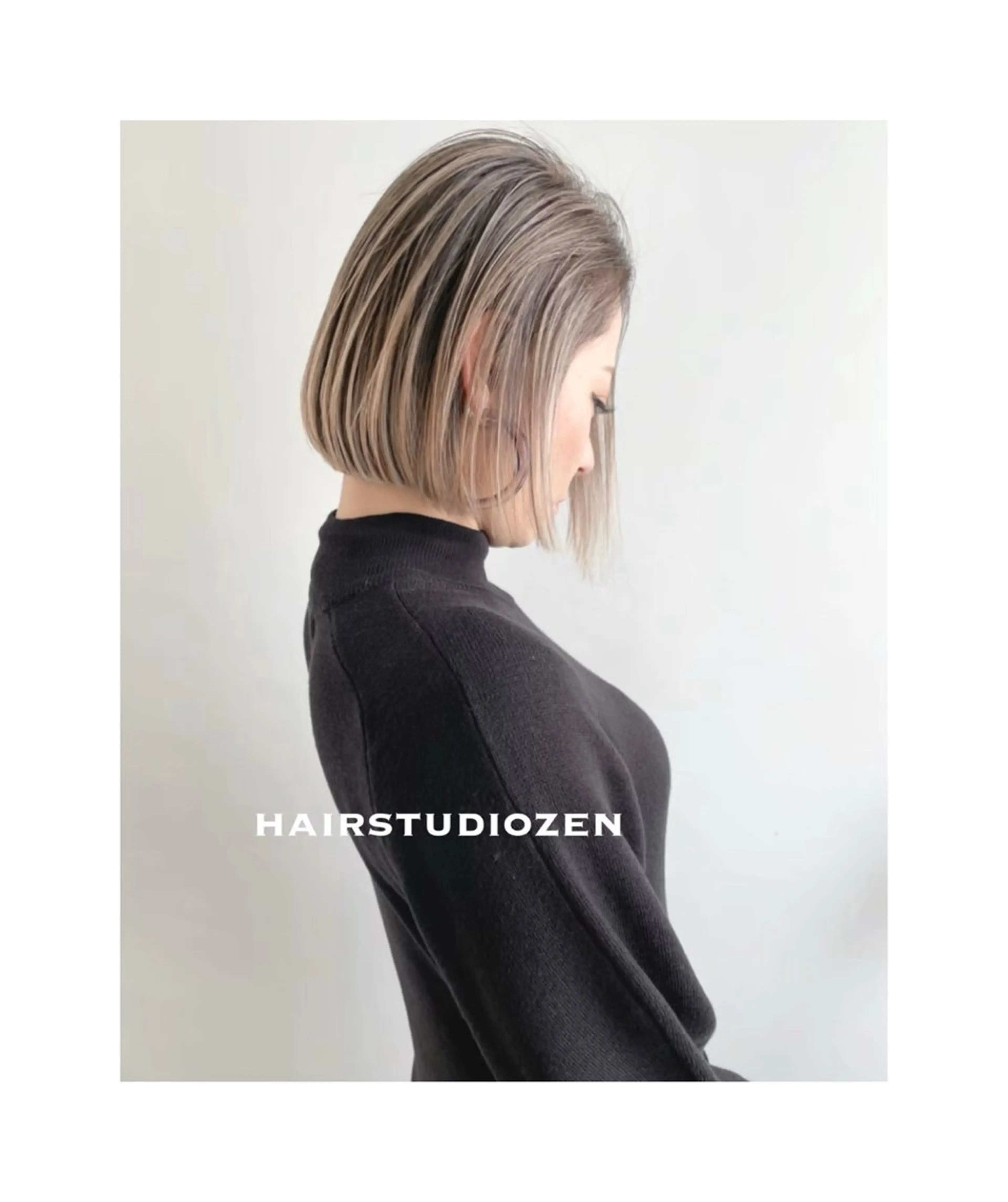 ⭐︎12月限定『カット＋白髪ぼかしハイライトカラー』¥13300の写真