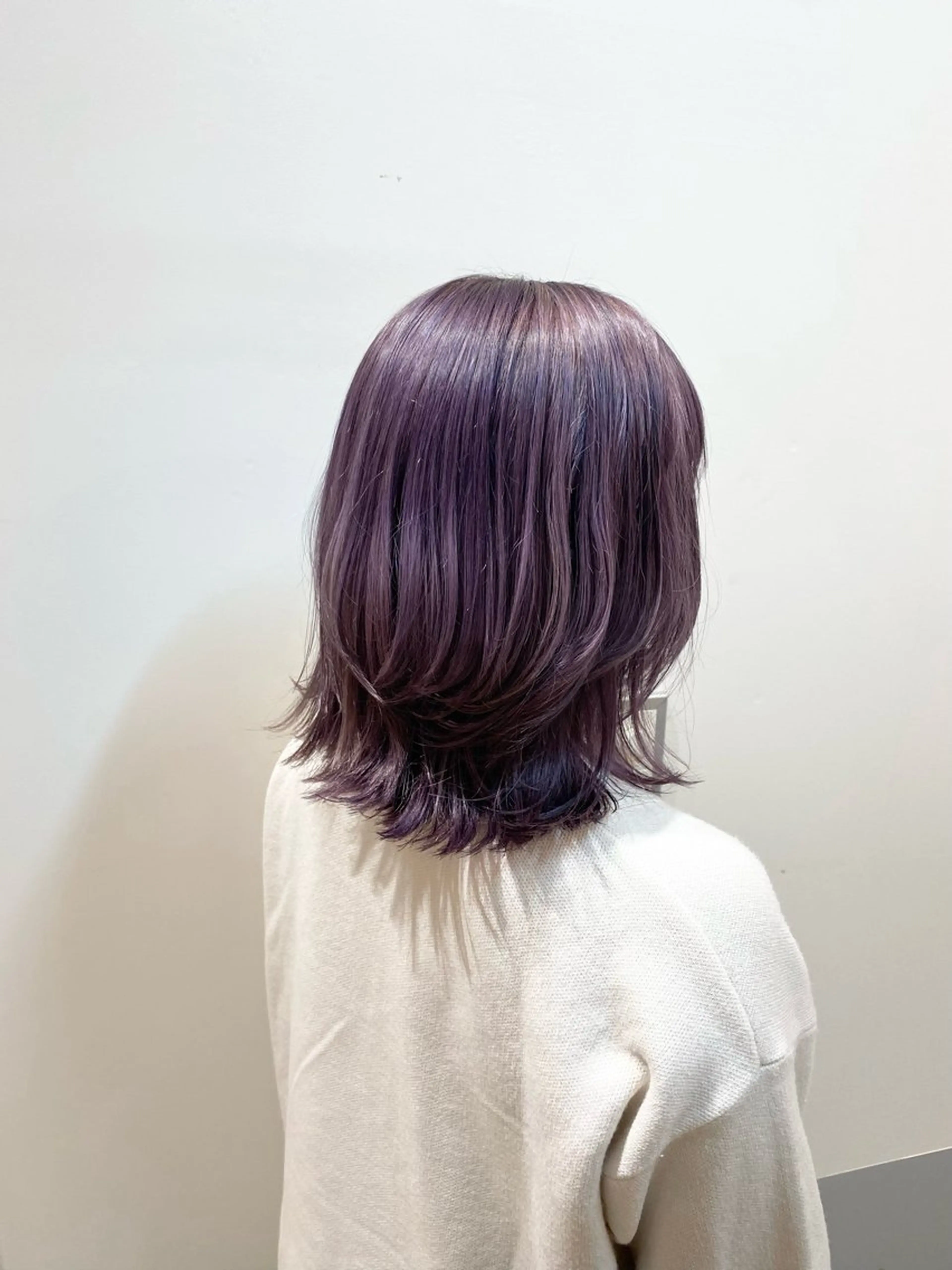 ミディアム カラー ラベンダーカラー GO TODAY神戸三宮所属・あ きのヘアスタイル