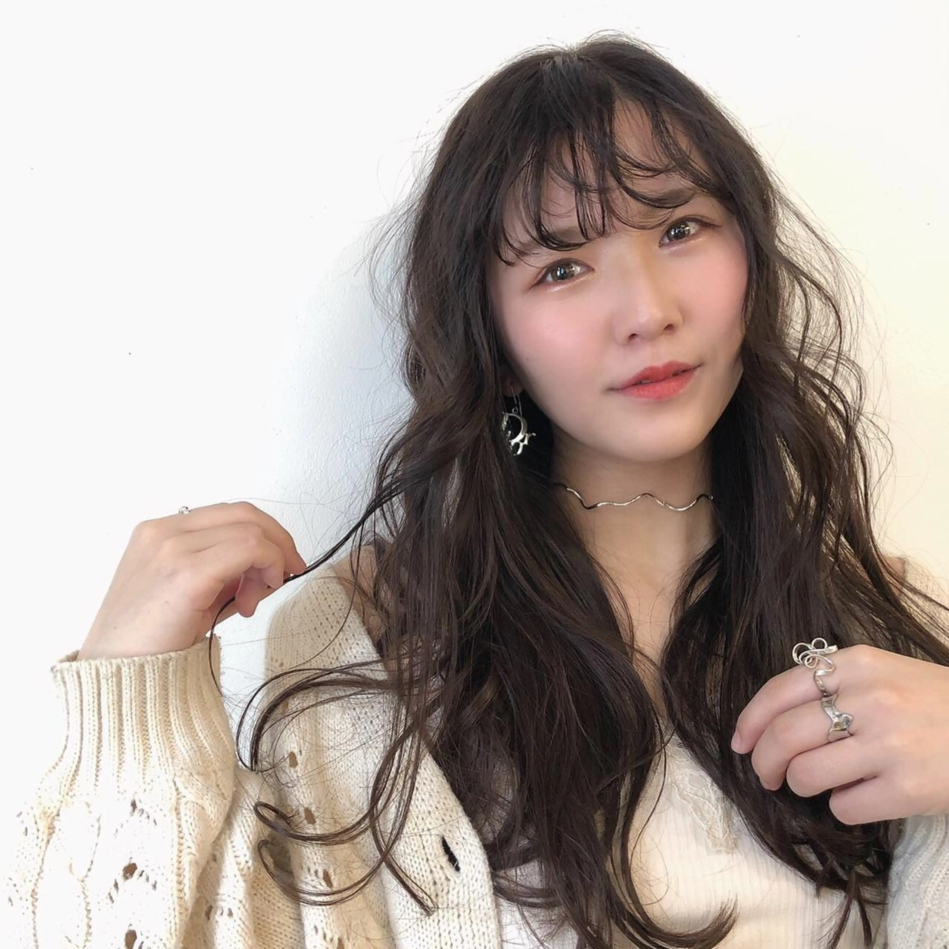 ロング カラー h a k u 大倉 卓人のヘアスタイル