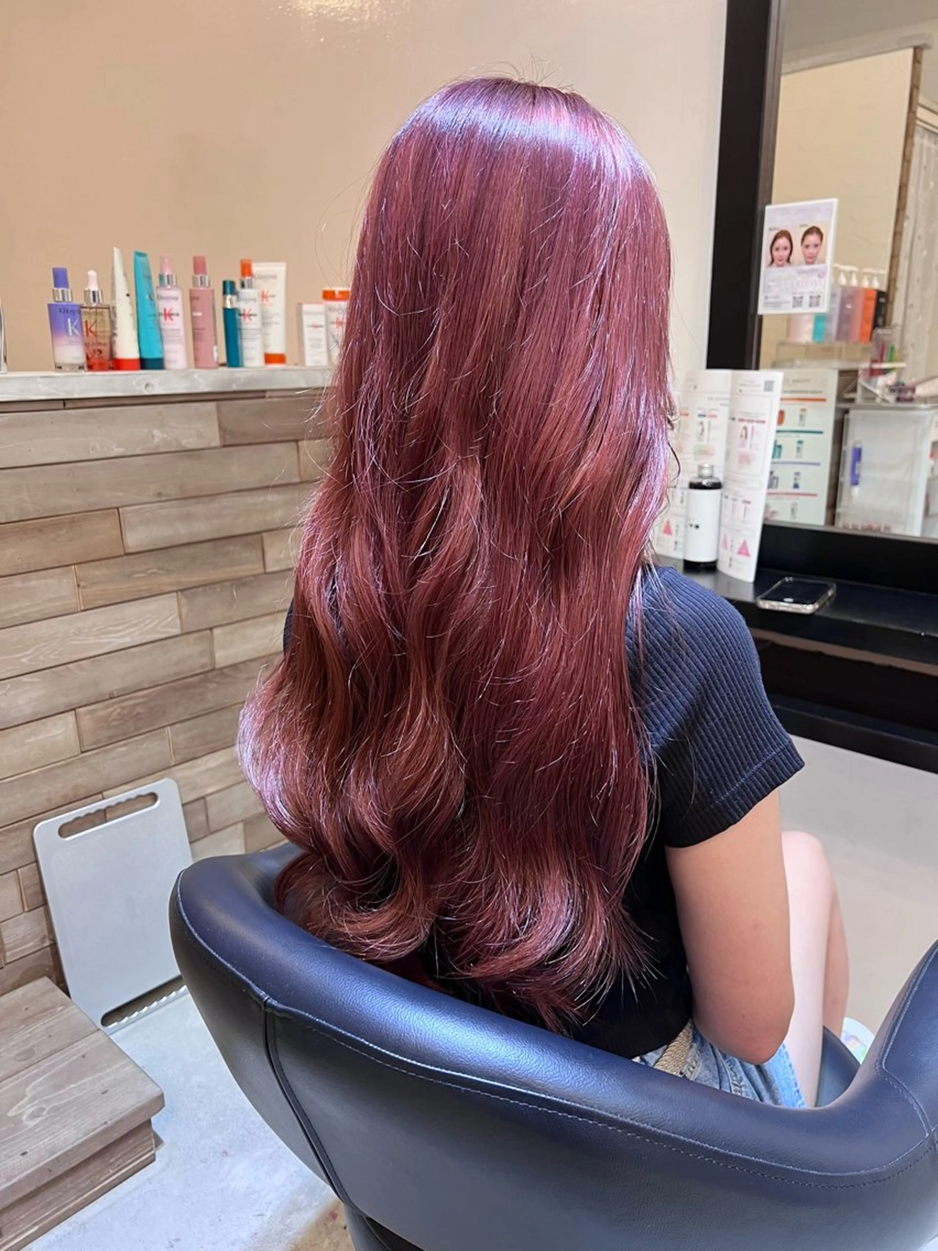 ロング カラー ブラウンカラー ピンクカラー LOBY所属・LOBY トモヤのヘアスタイル