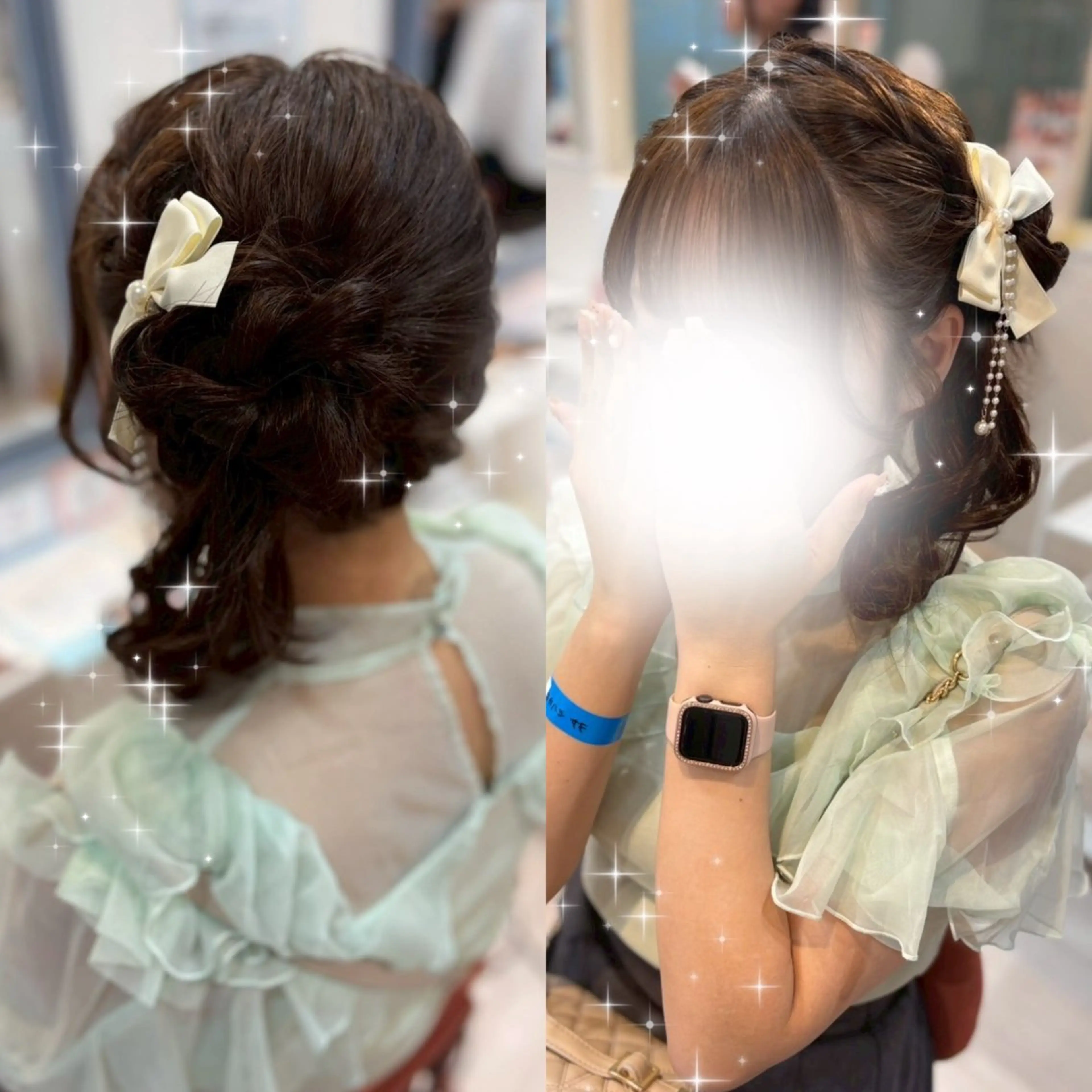 ロング ヘアセット LARME りほのヘアスタイル