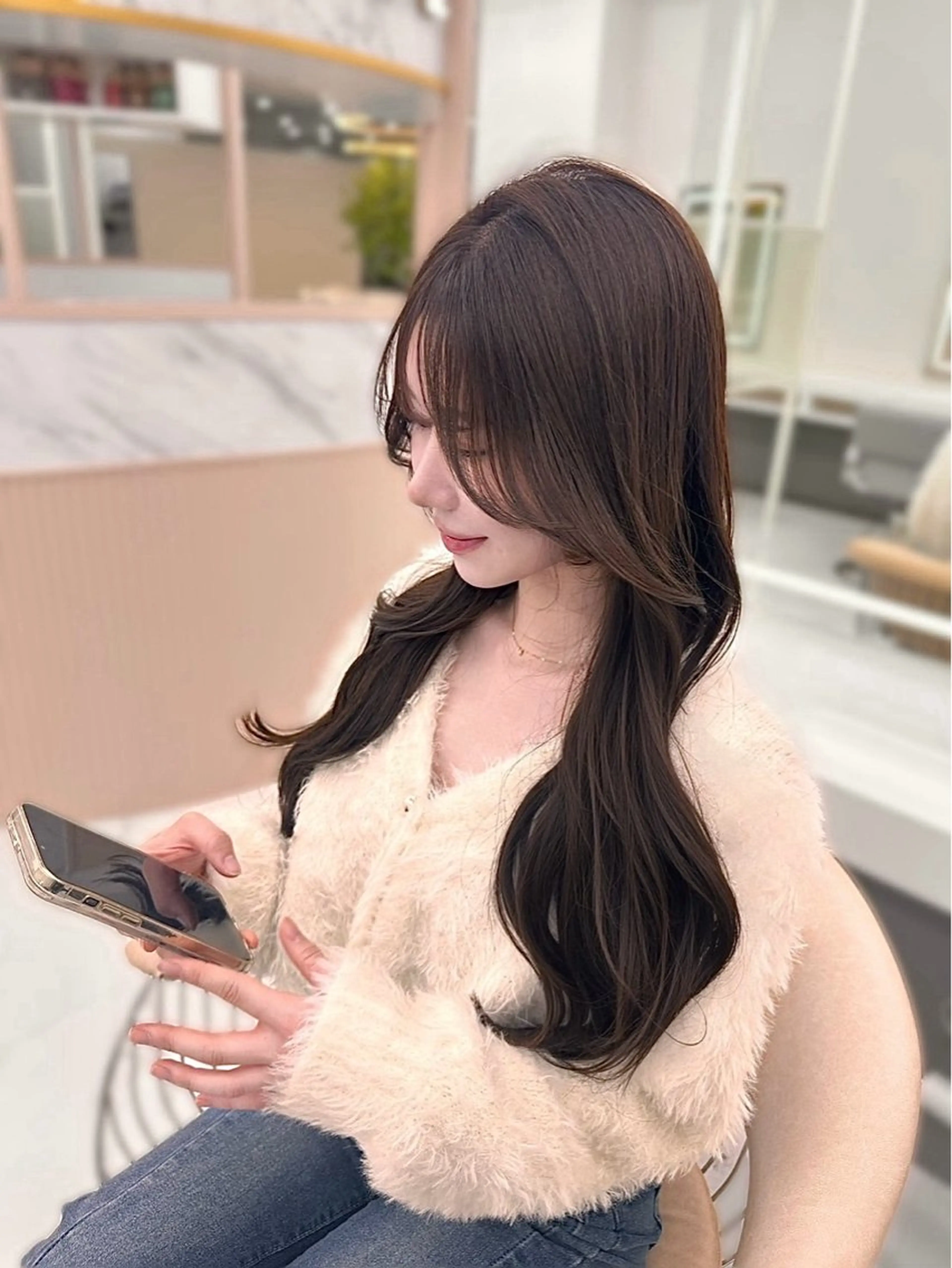 ロング カラー Sayaka🩶 / 天王寺 / 韓国ヘアのマツエク・マツパデザイン