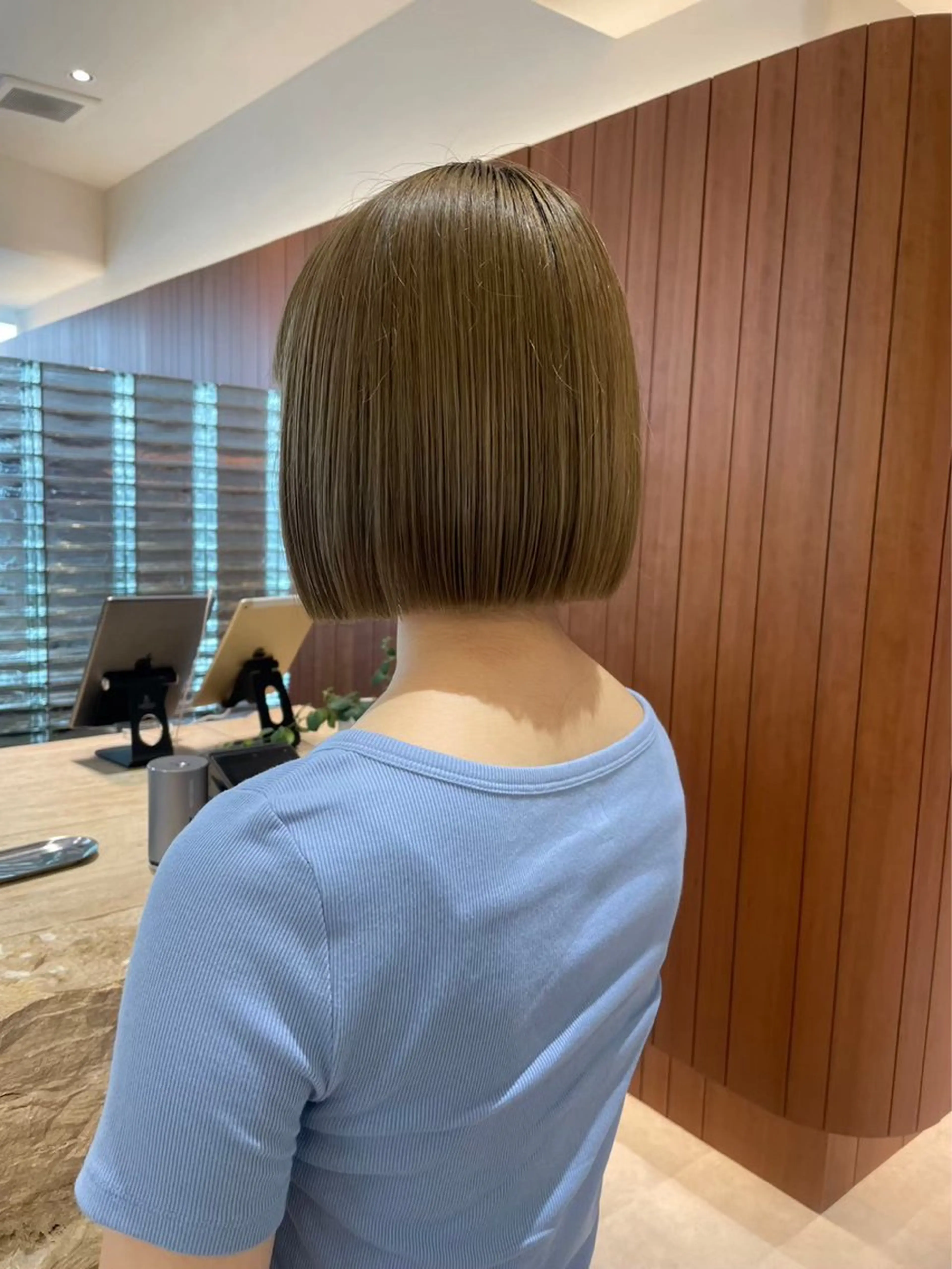 ミディアム カラー 渋谷/レイヤーボブ・ 透明感カラーしょうごのヘアスタイル