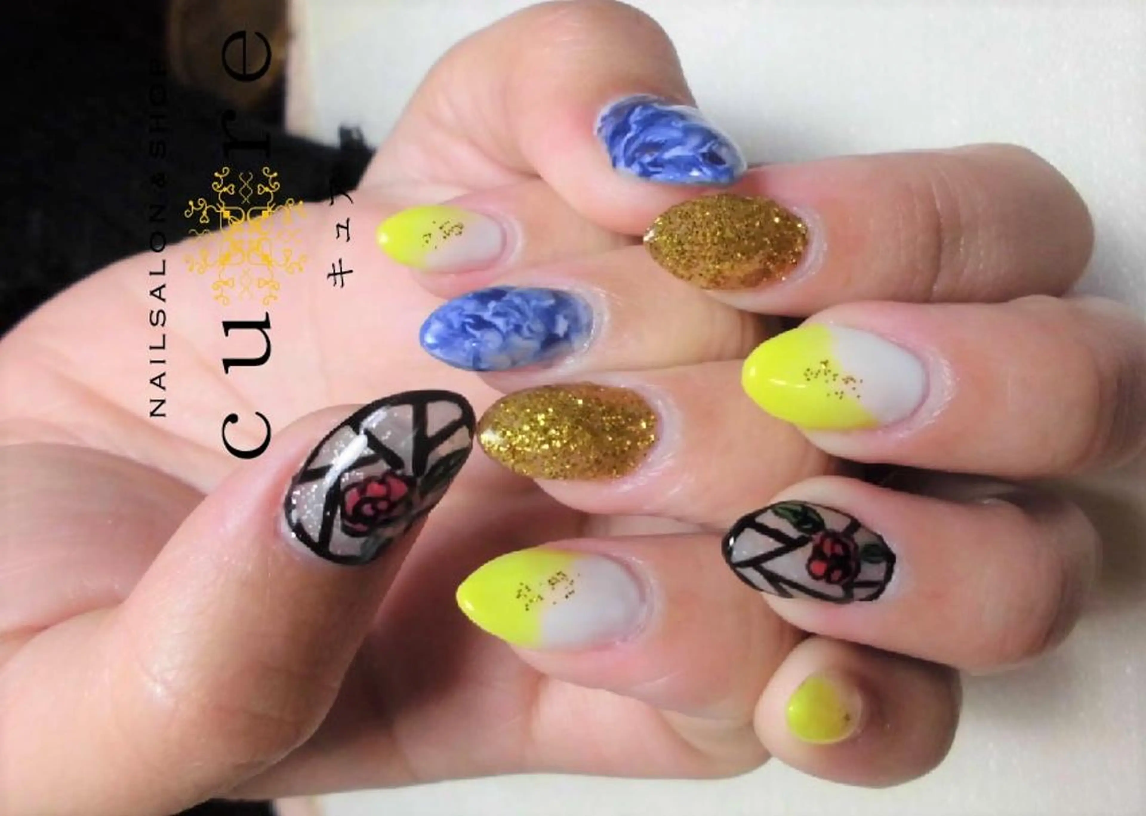 セミロング ネイル ネイルサロン Cureのネイルデザイン