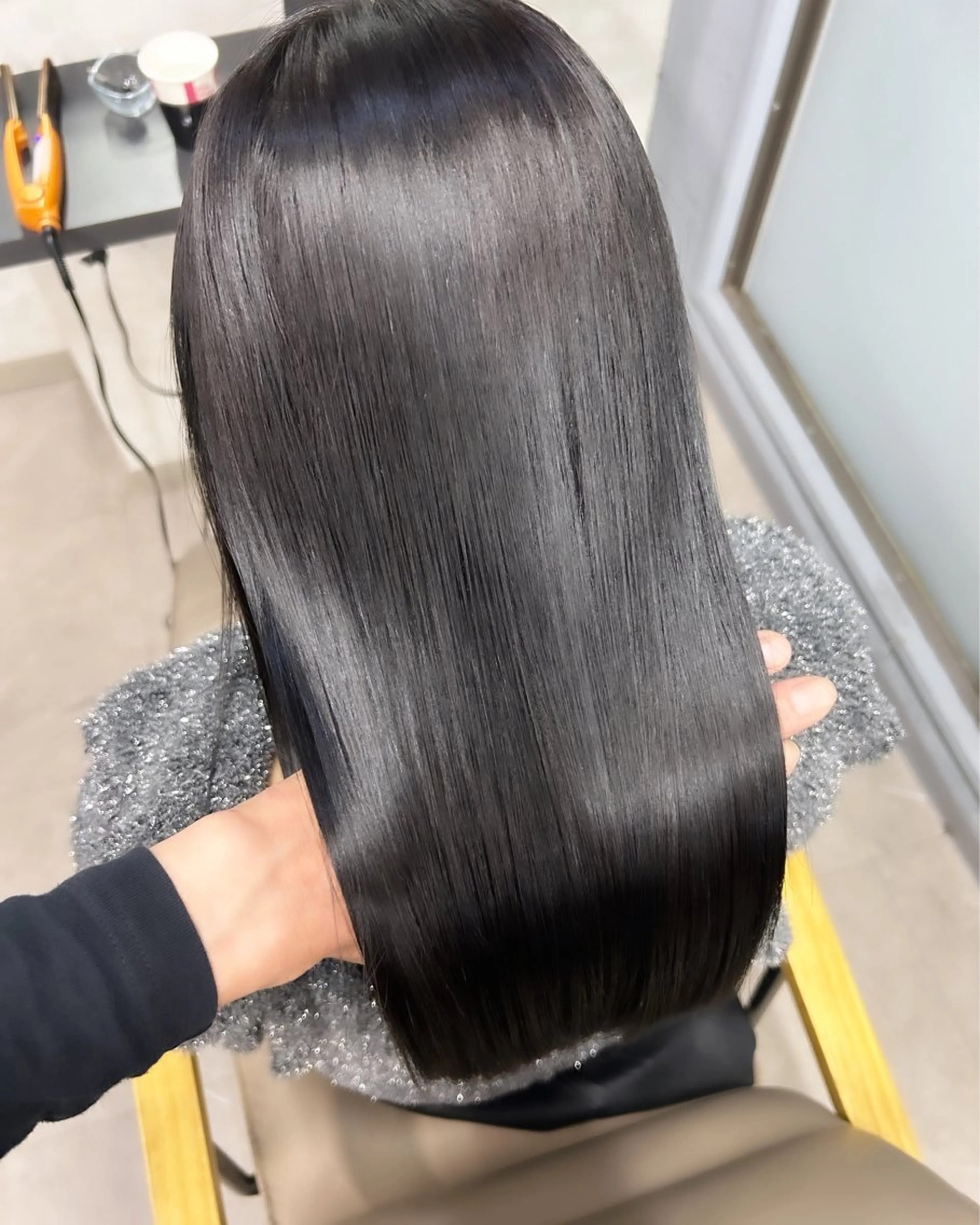 ロング カラー 髪質改善 トリートメント カット 縮毛矯正 トリートメント 新宿/美髪矯正 髪質改善/韓国風山本のヘアスタイル