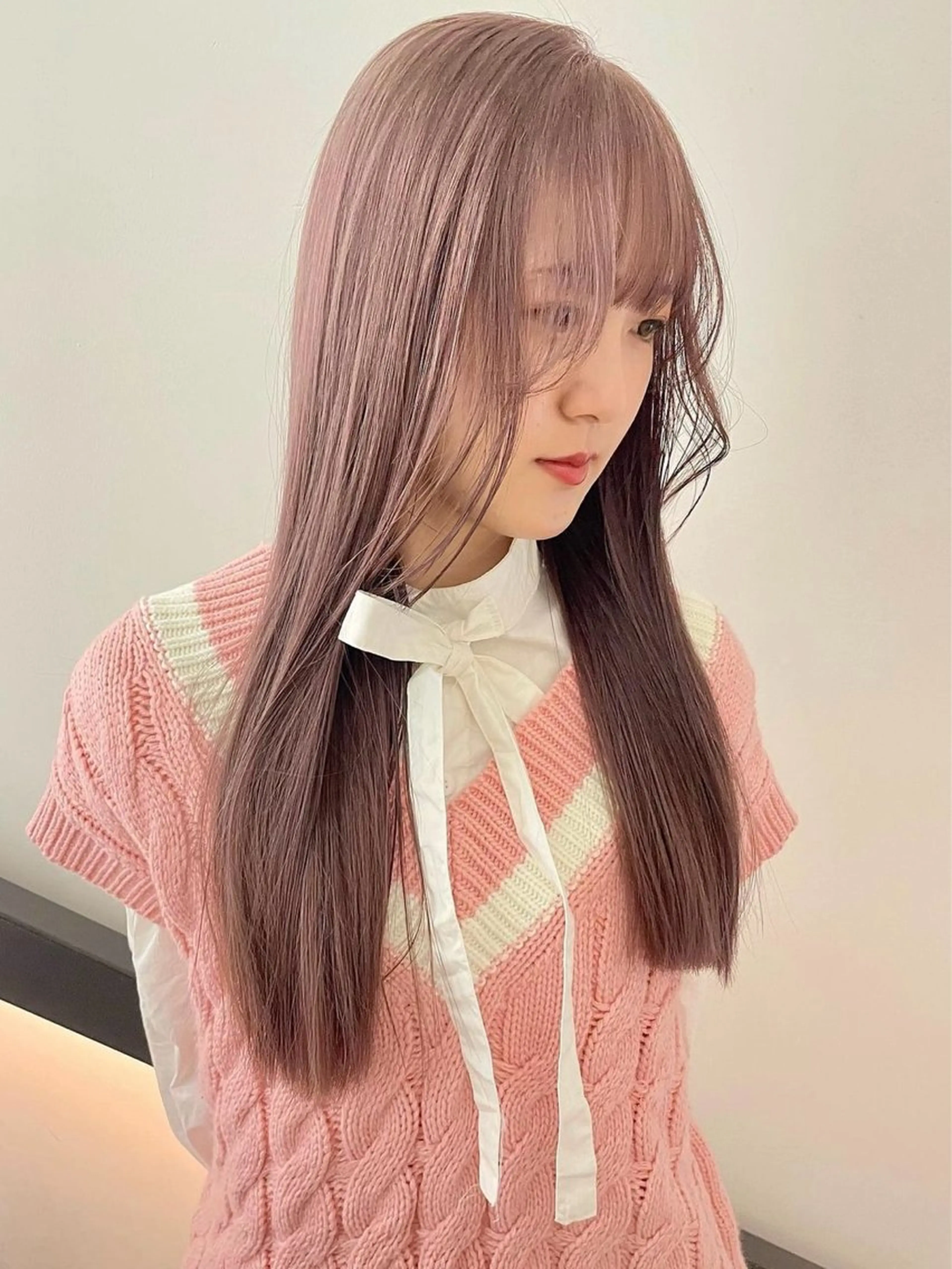 ロング ヘアカラー ハイトーン/レイヤー nail 百咲💌のヘアスタイル