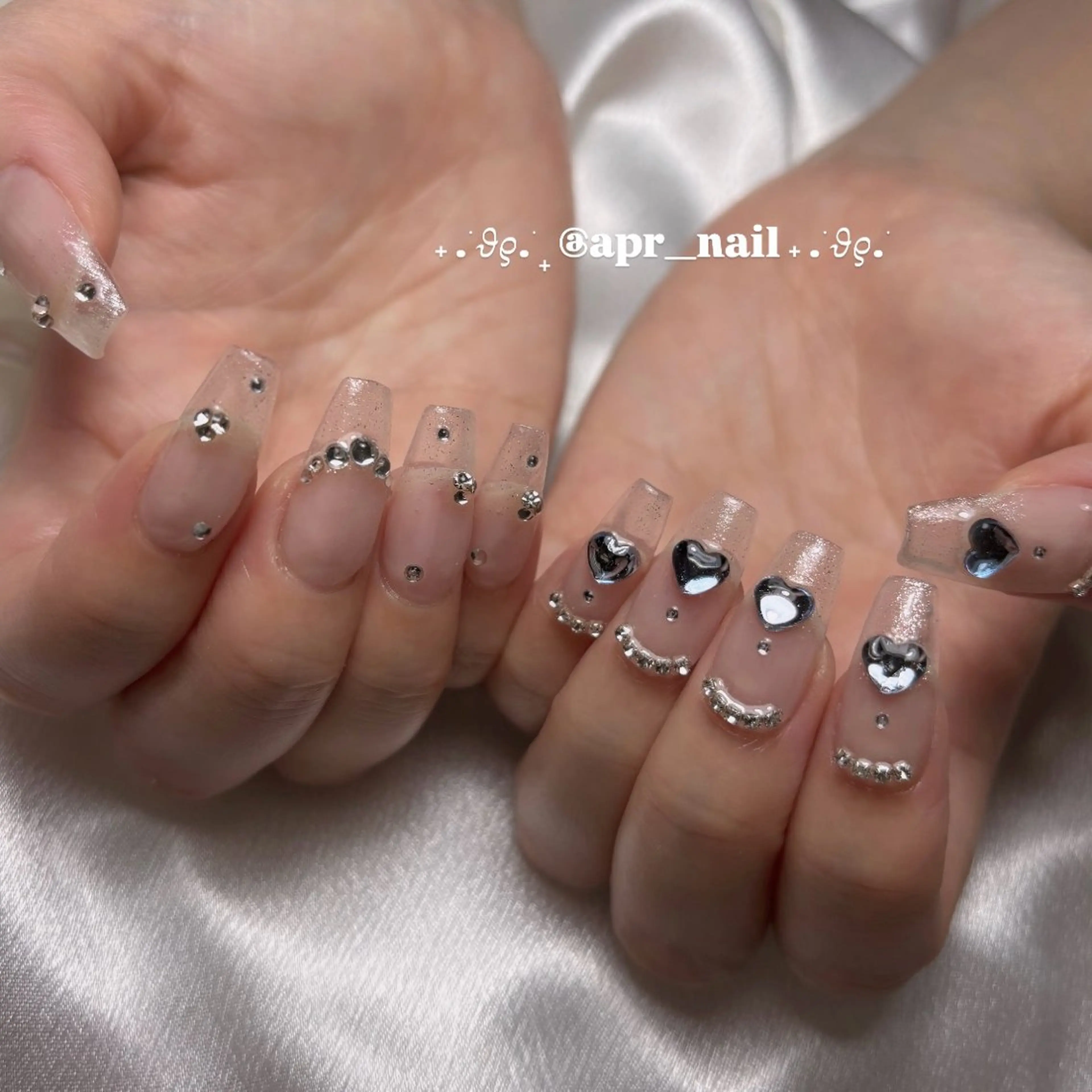 ネイル 持ち込み スカルプネイル Nailsalon apricotのネイルデザイン