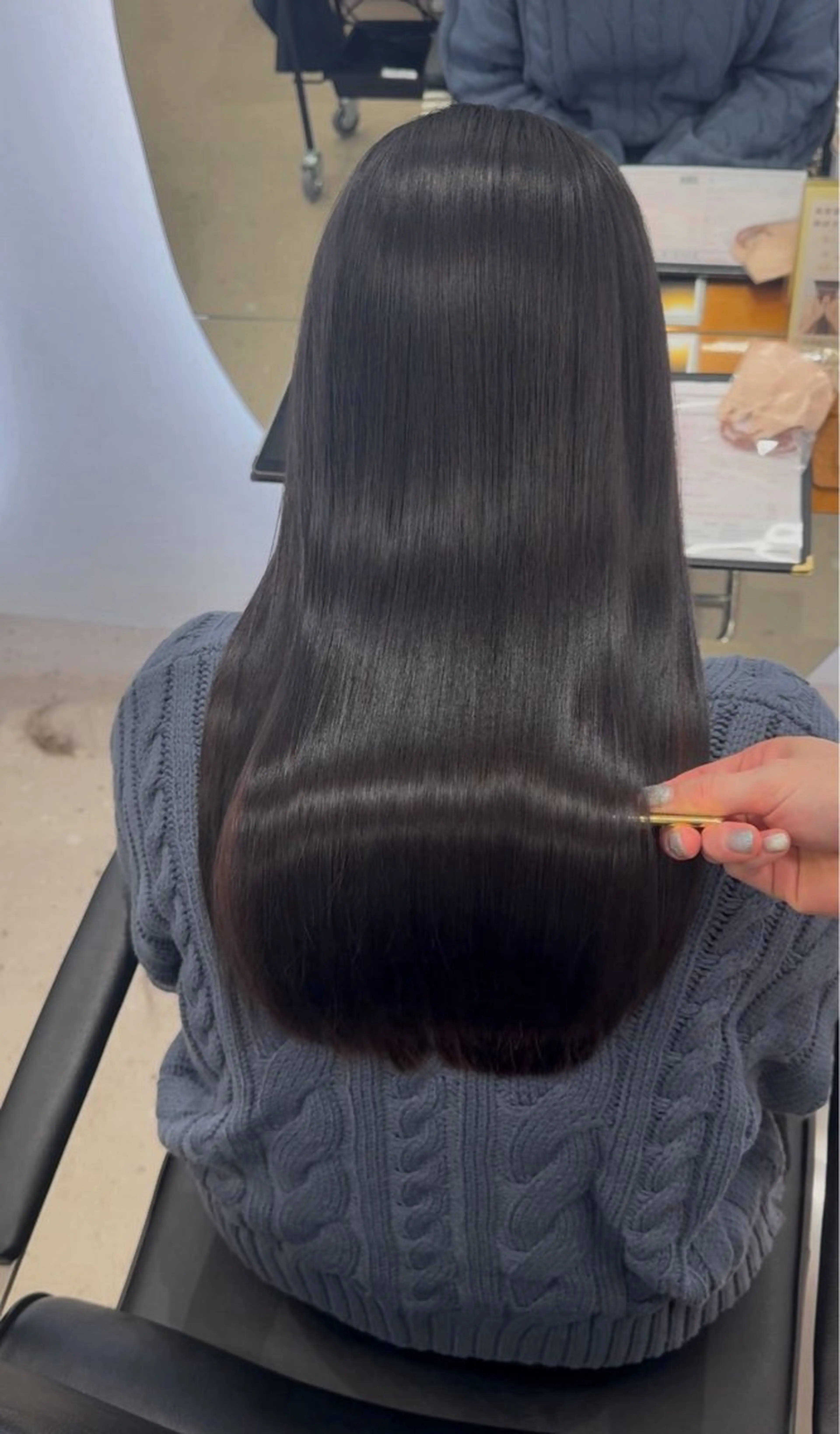 ロング ヘアカラー 縮毛矯正 高橋 芹奈 /梅田 /茶屋町/髪質改善のヘアスタイル