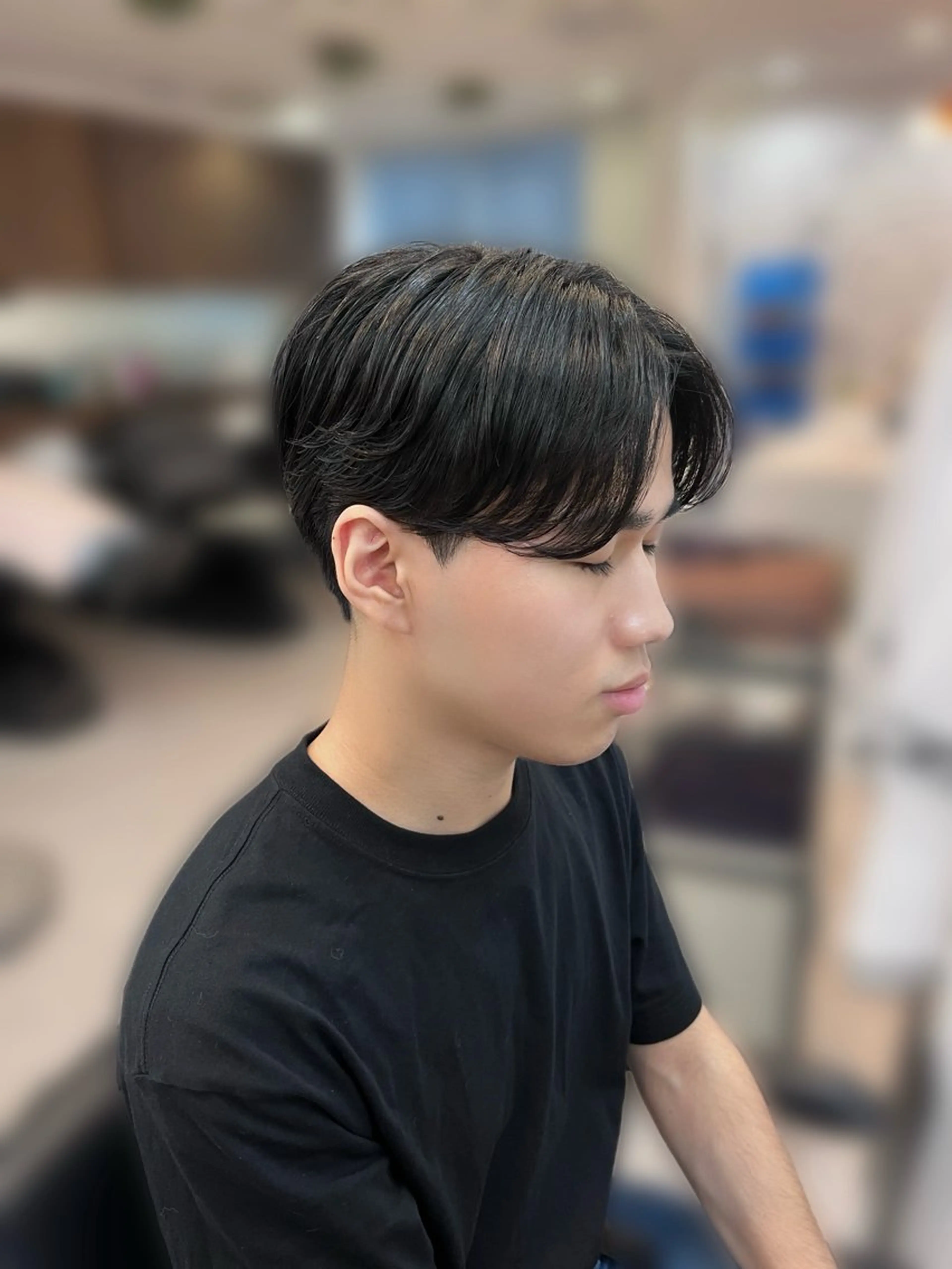 メンズ センターパート カット 縮毛矯正 トリートメント 💠つたふうか/ 韓国/メンズヘア💠のヘアスタイル