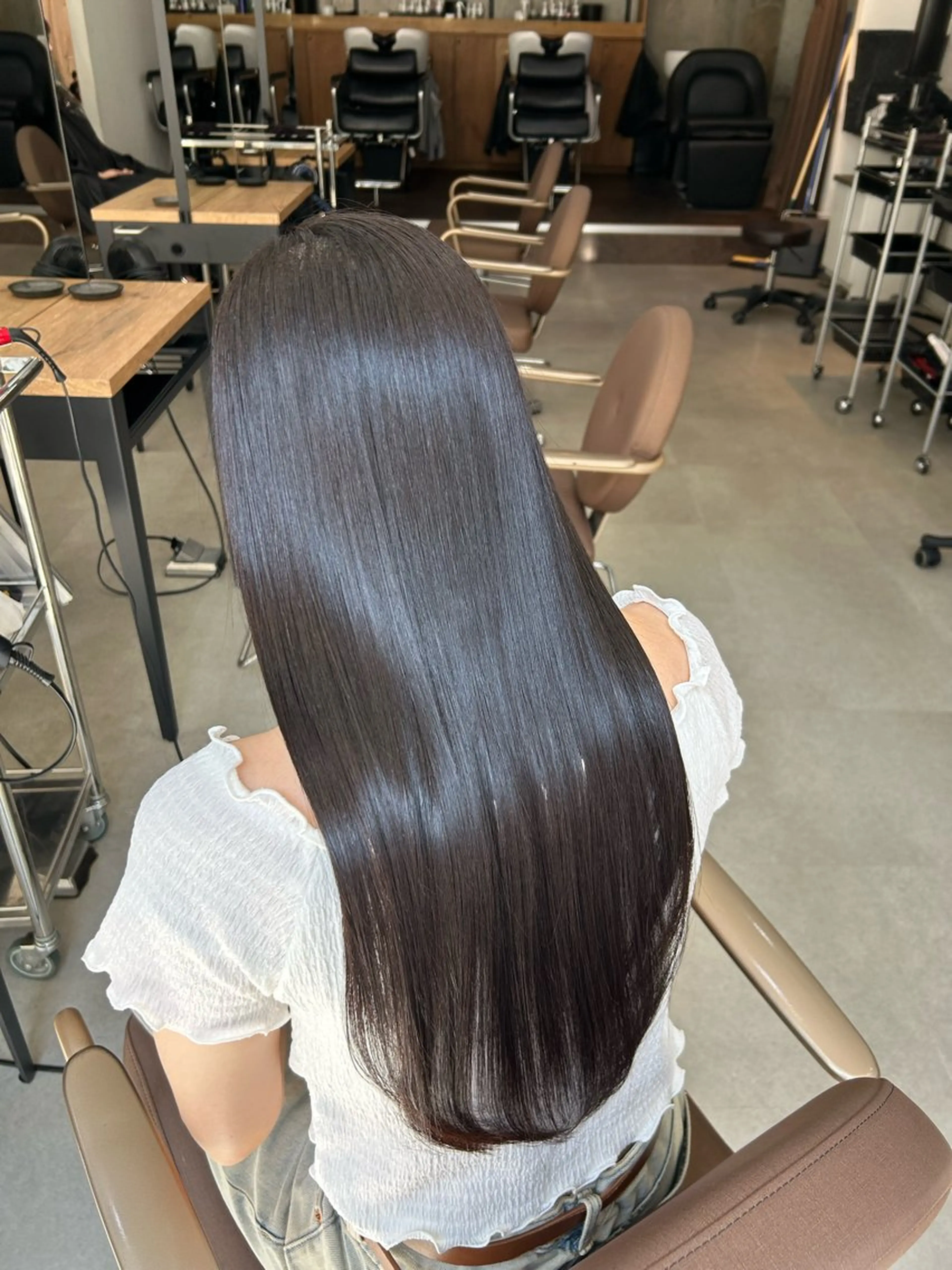 ロング トリートメント 髪質改善／縮毛矯正 関根青葉のヘアスタイル