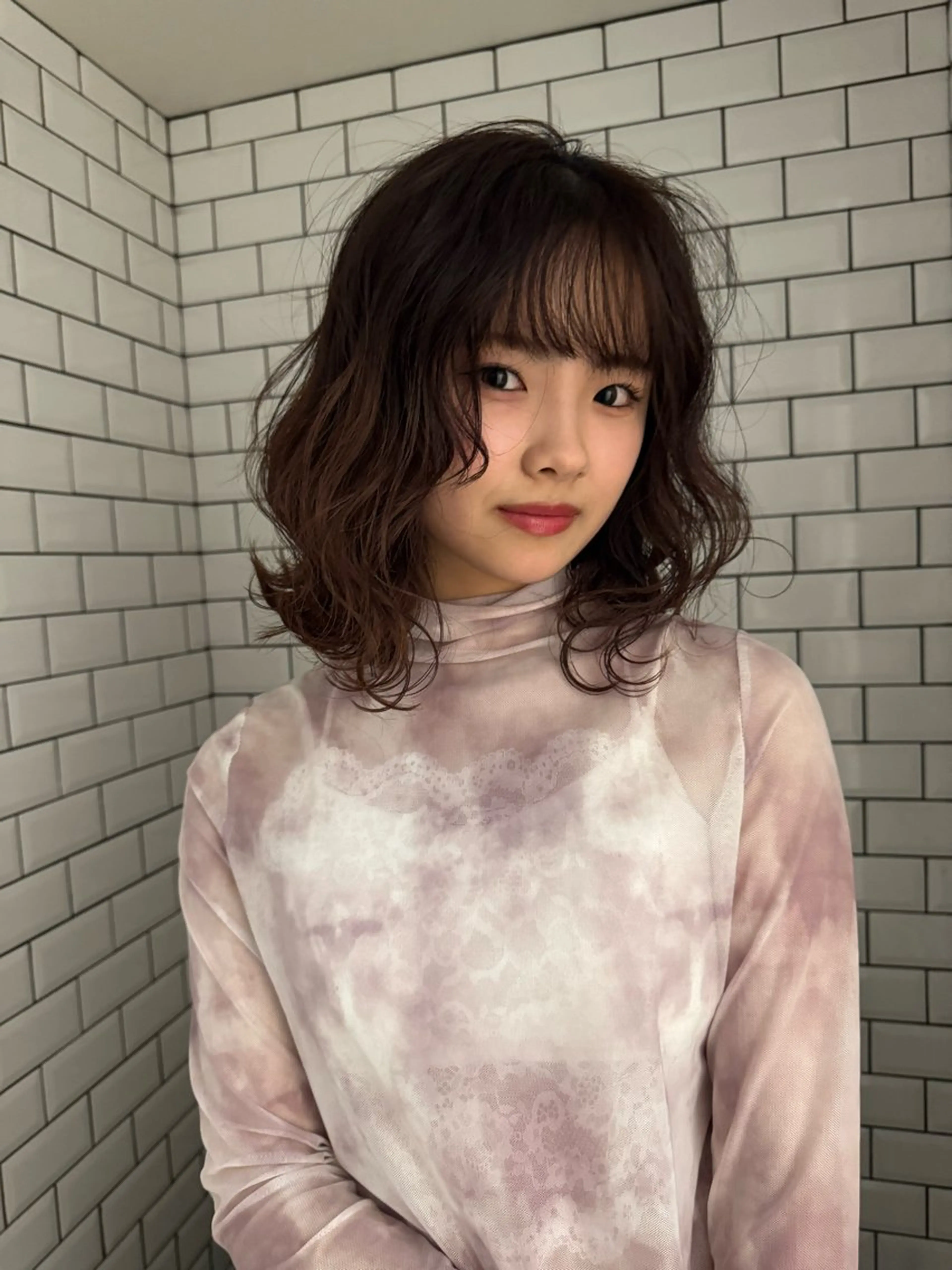 ミディアム パーマモデル募集/ 渋谷/TAIKIのヘアスタイル