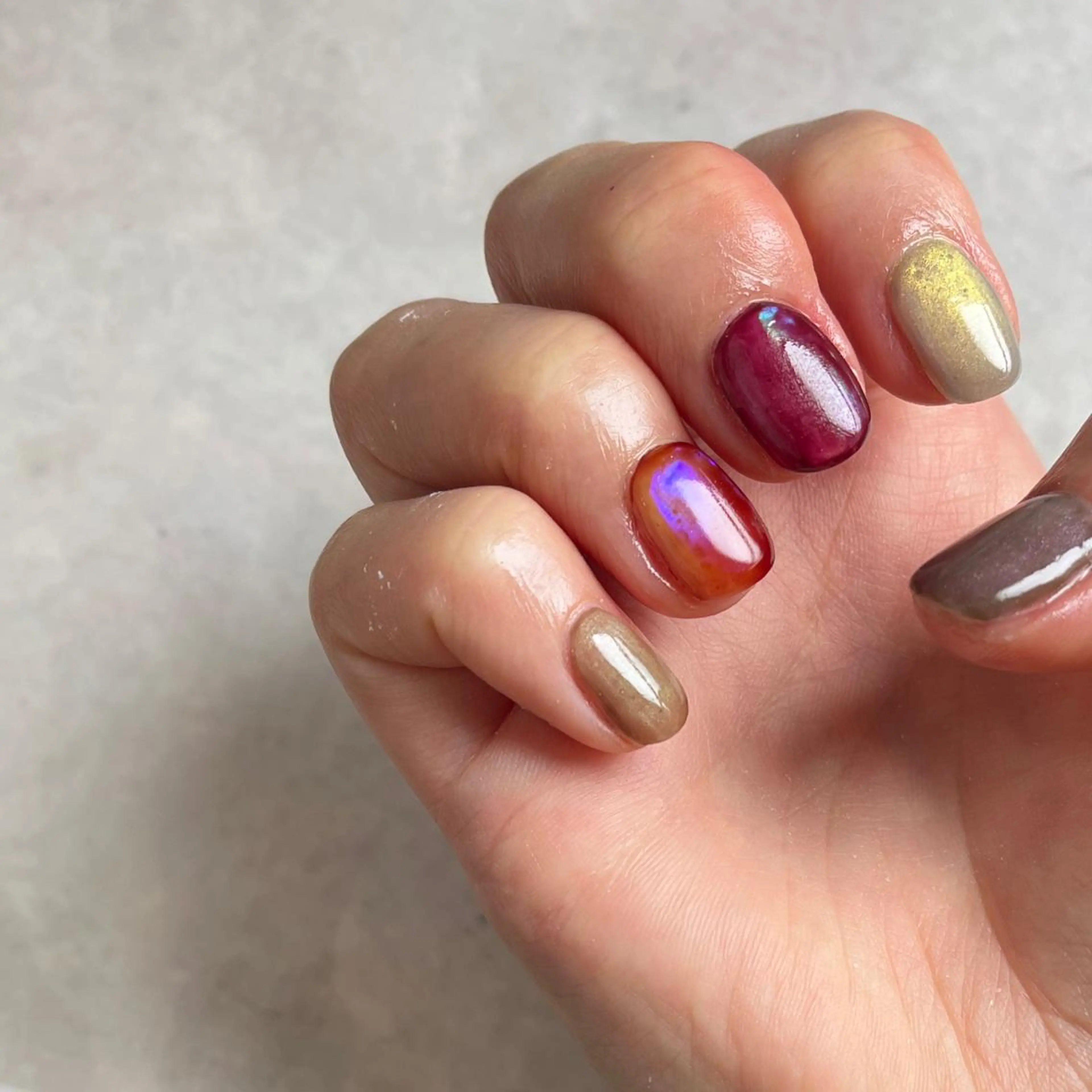 ネイル マグネットネイル フリーランス¨̮⃝ ネイリストOKADAのネイルデザイン