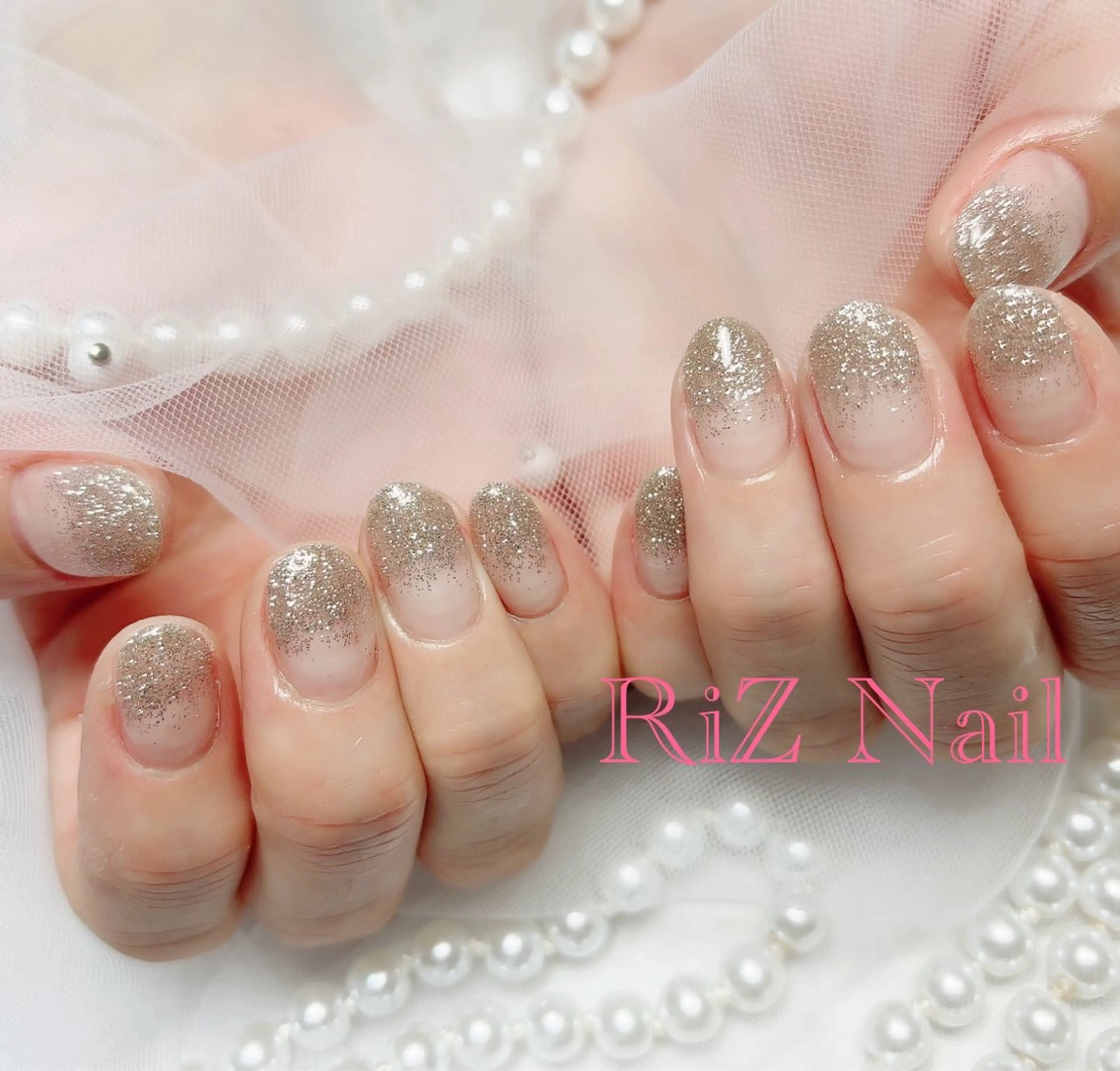 ネイル フラッシュネイル グラデーション ハンドネイル RiZ nail salonのネイルデザイン