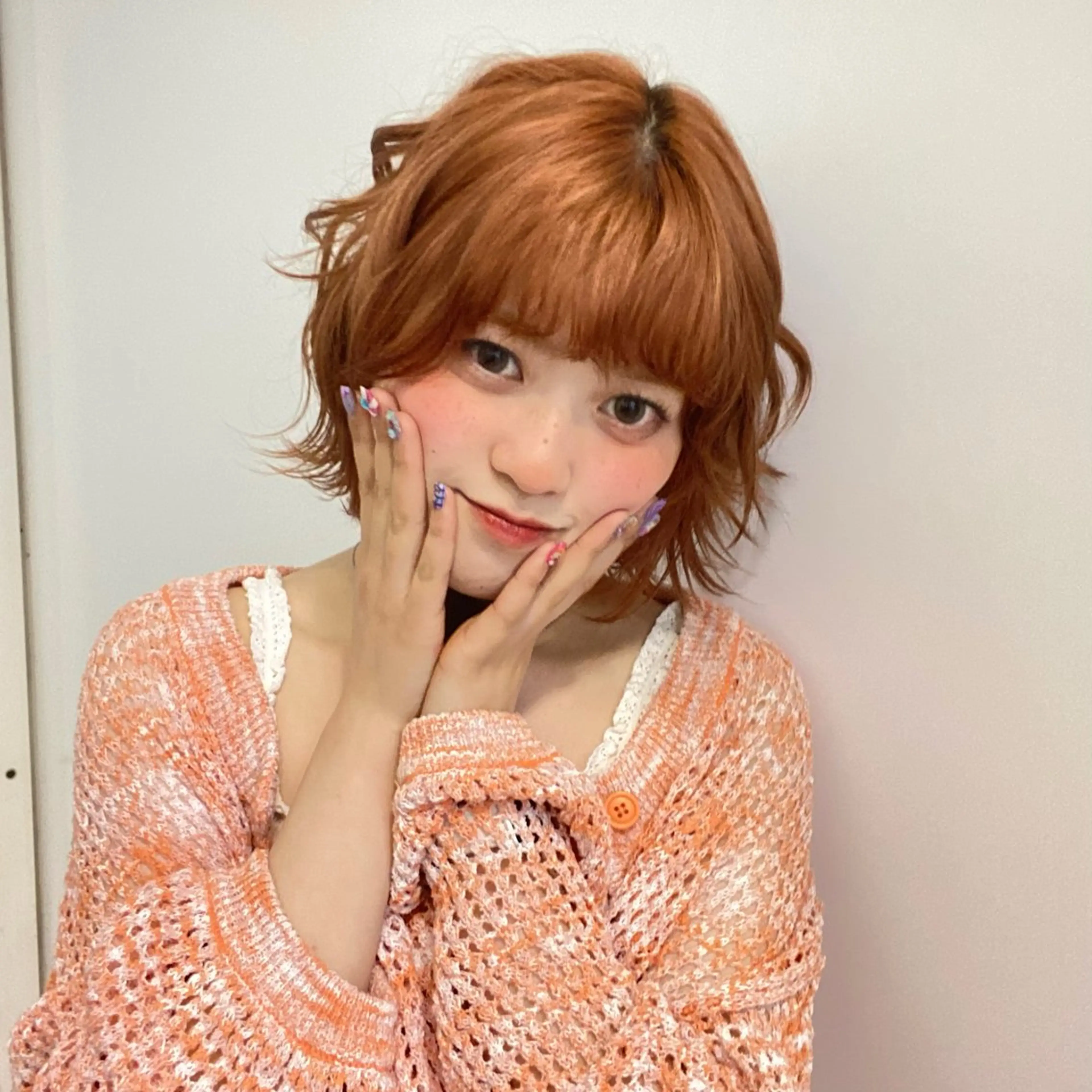 ミディアム カラー パーマ ヘアアレンジ 🌼memoto 東三国店🌼のマツエク・マツパデザイン