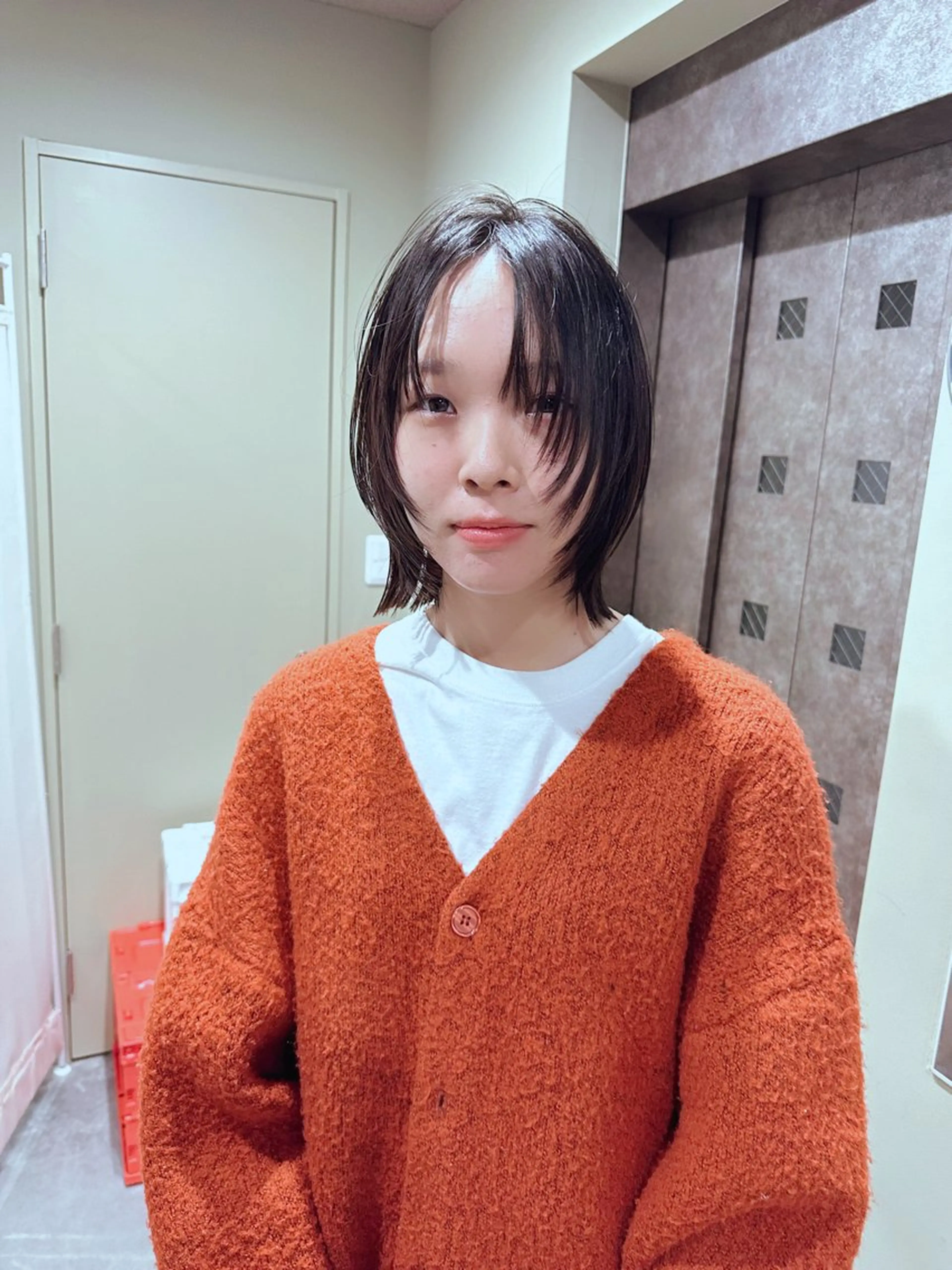 ミディアム ボブレイヤー ボブ レイヤーカット 渡辺 良城のヘアスタイル