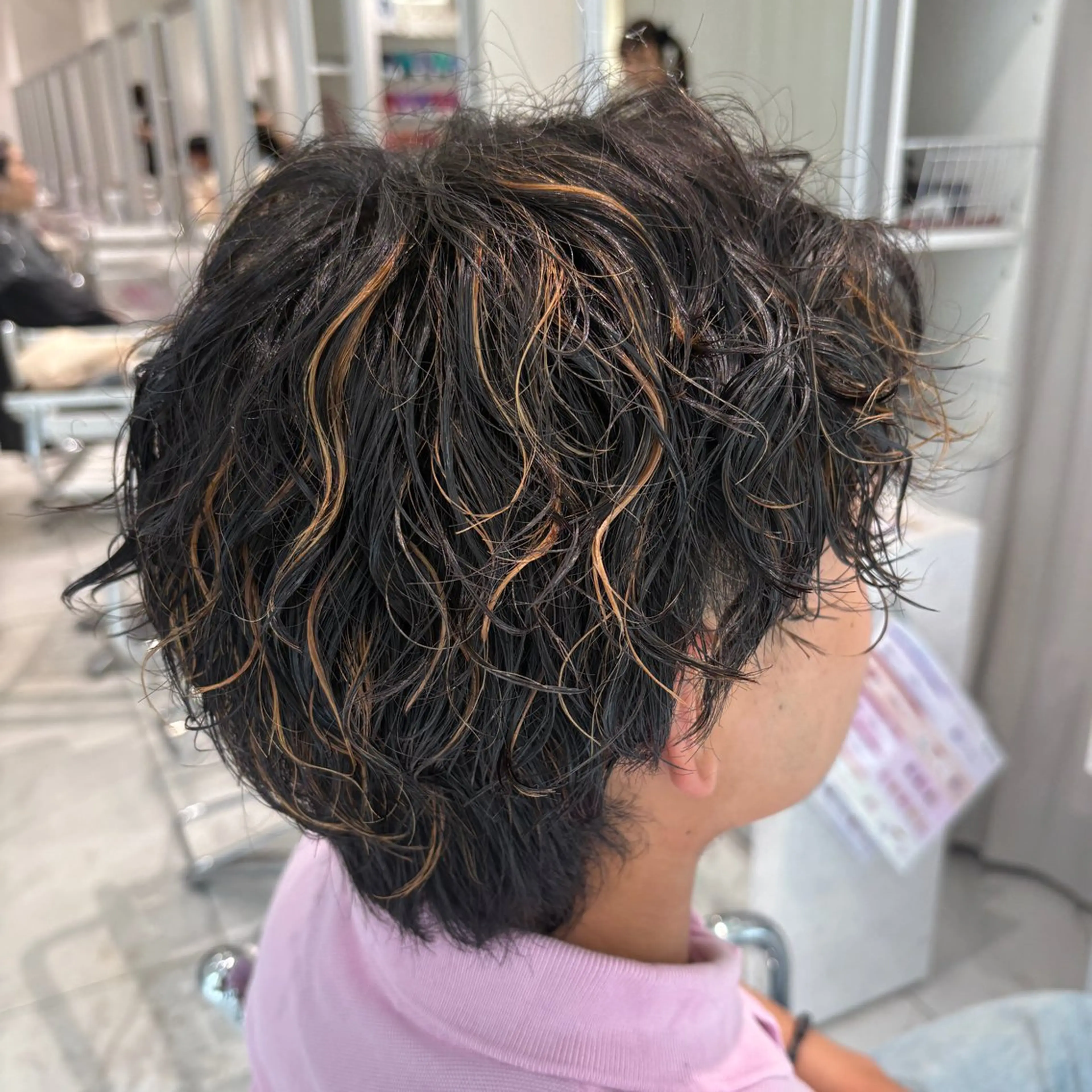 パーマ メンズ カット パーマ 田窪 珠妃のヘアスタイル