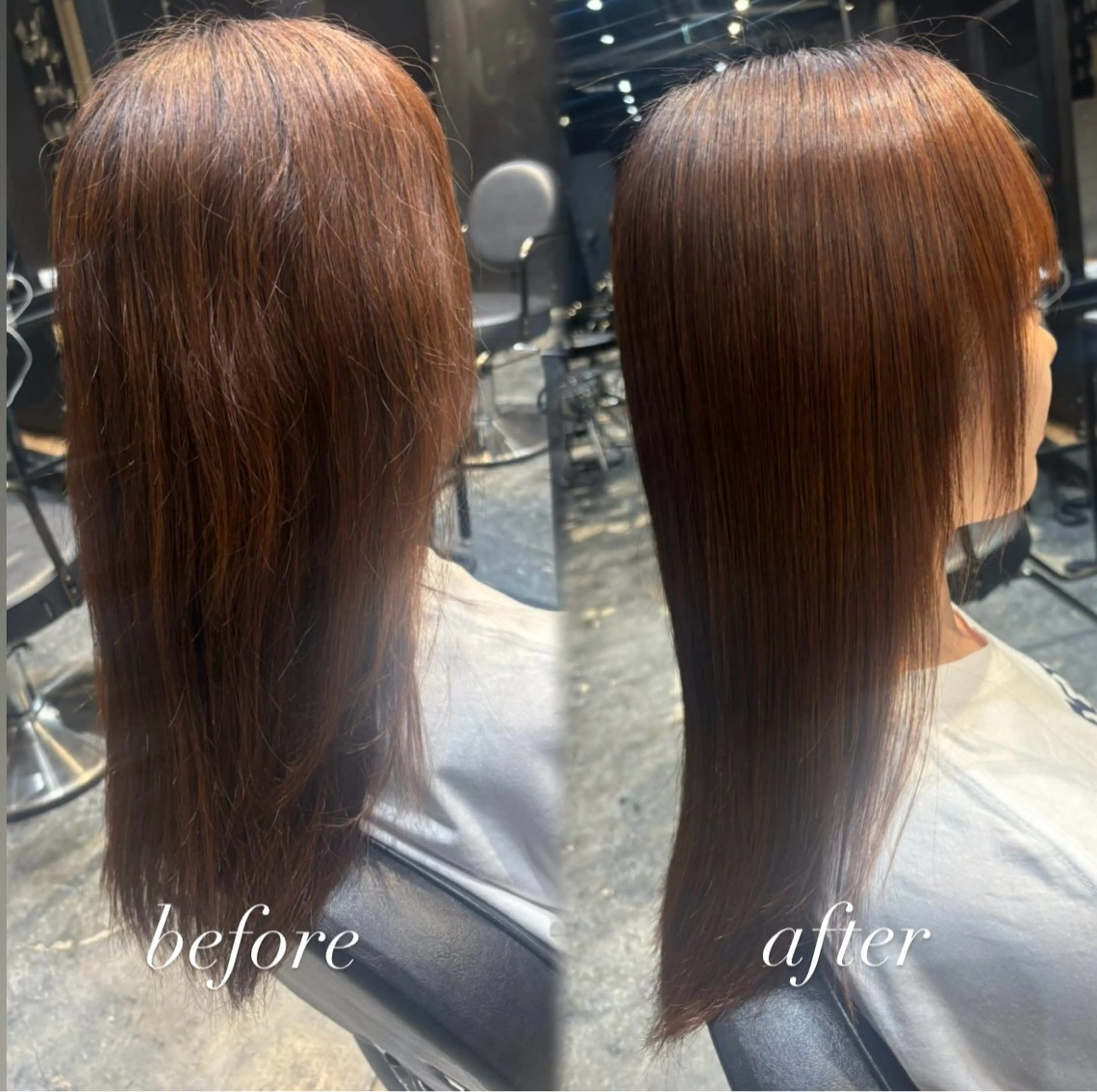 ロング 縮毛矯正 縮毛矯正 トリートメント 透明感カラー/矯正 /髪質改善/まな⭐️のヘアスタイル